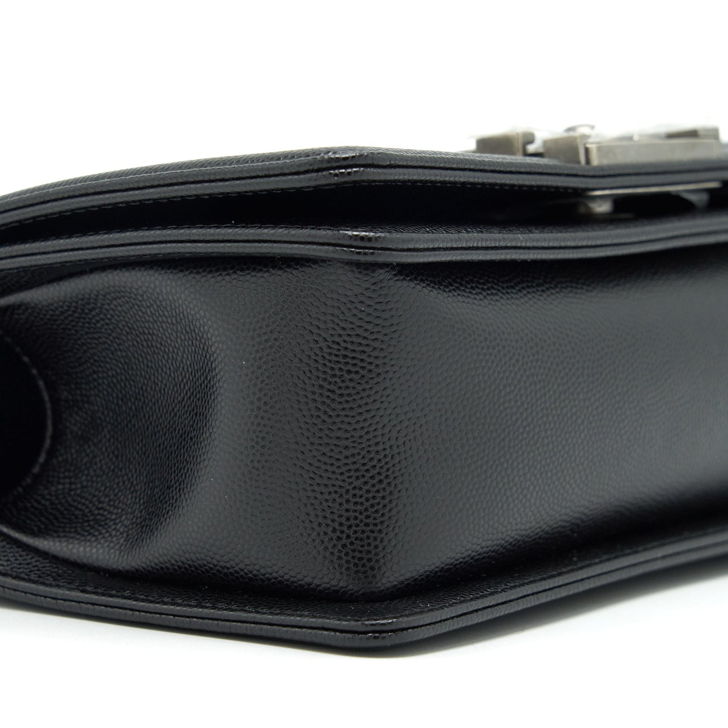 Chanel Small Boy Bag Caviar Black Ruthenium Sliver Hardware (Microchip）