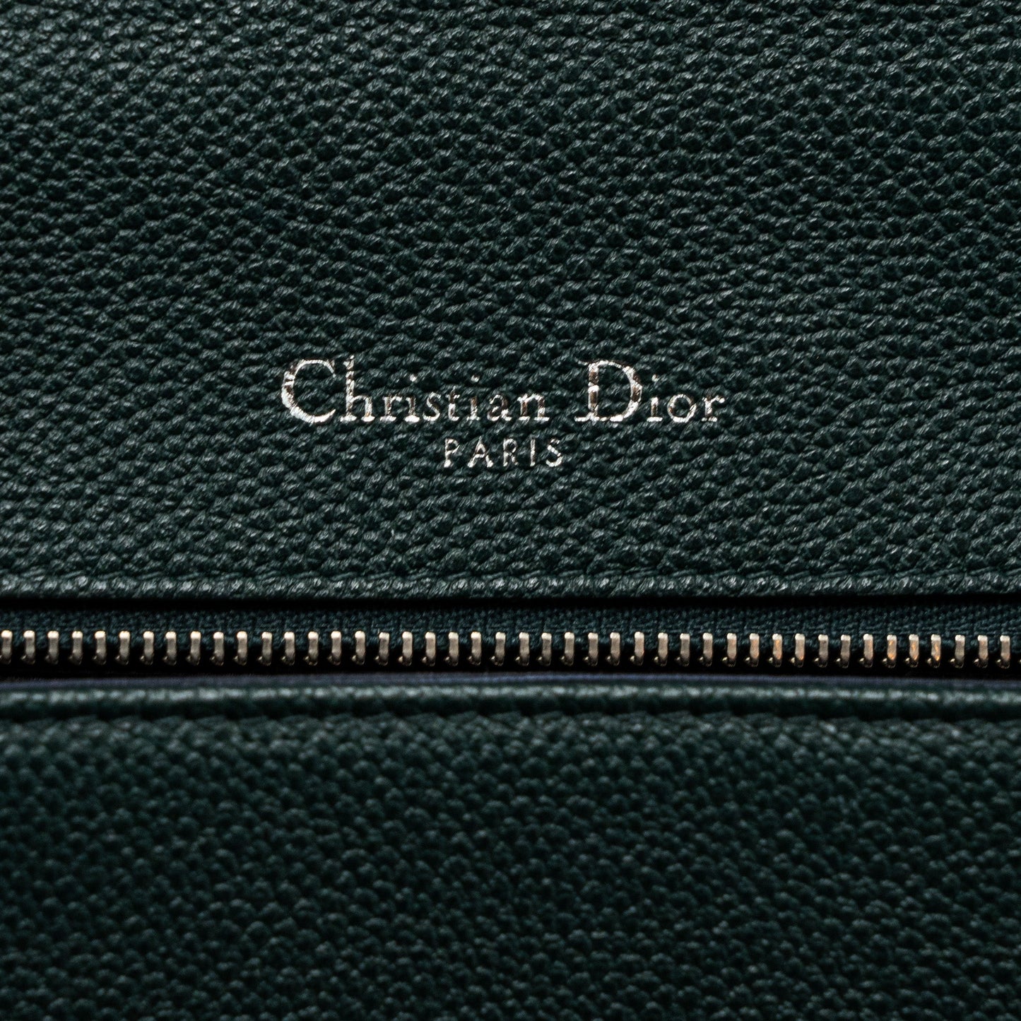 Dior Large Diorama Bag Grained Calfskin Dark Green SHW