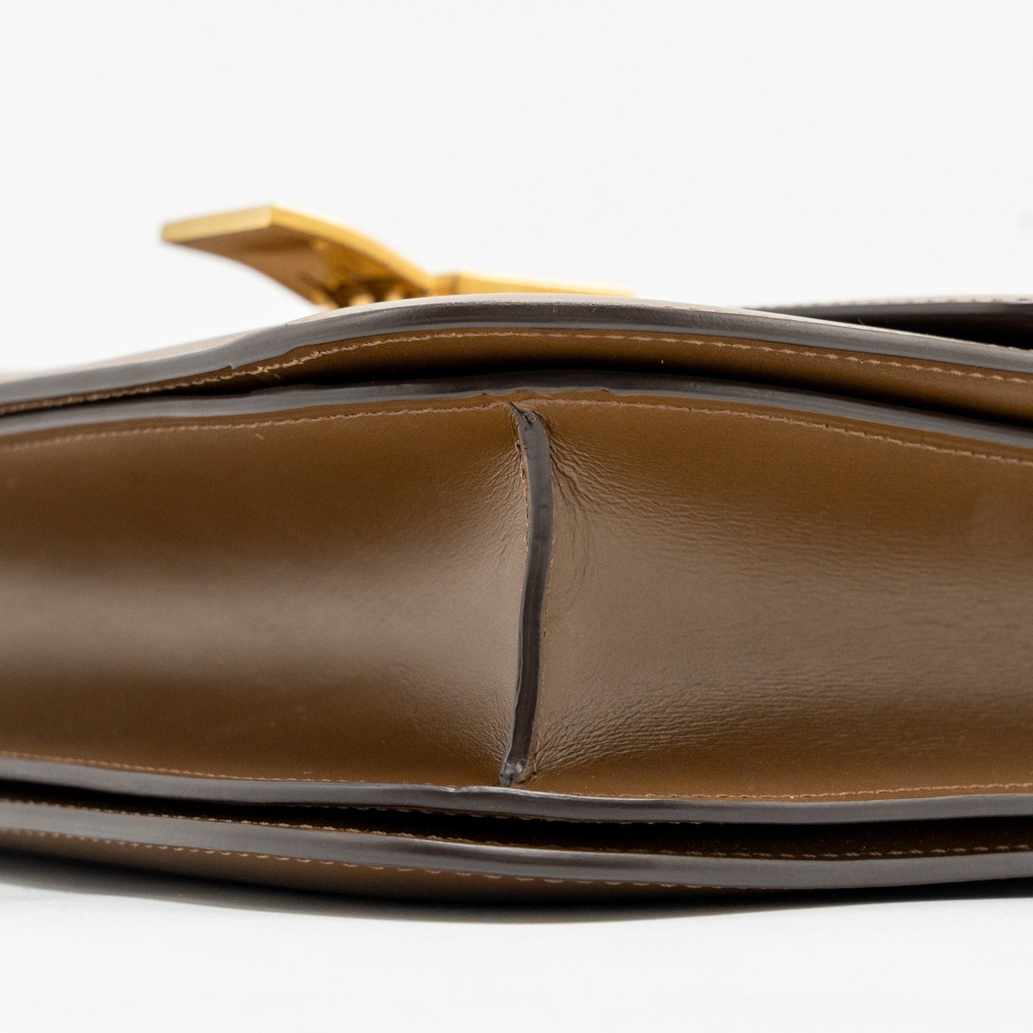 CELINE Medium Classic Box Bag Calfskin Caramel GHW