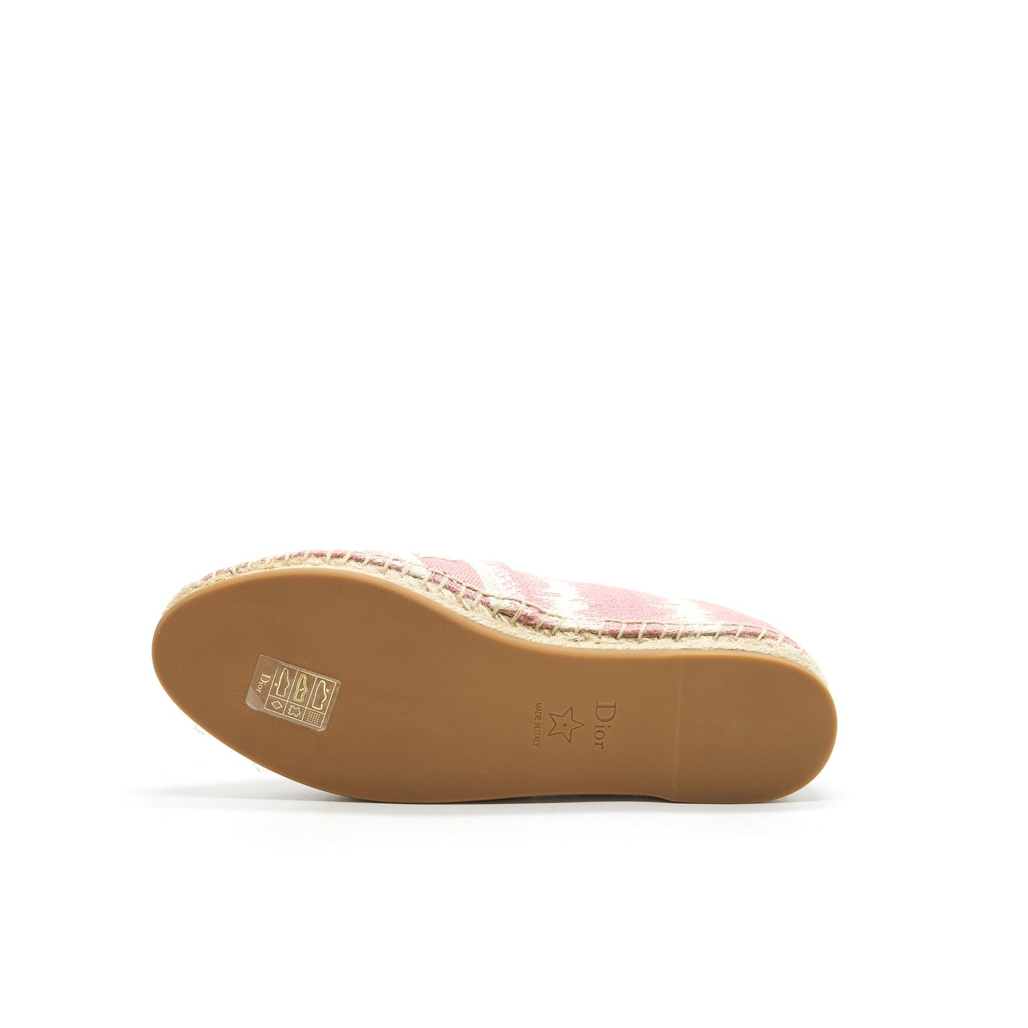 CHRISTIAN DIOR SIZE 35 GRANVILLE ESPADRILLE