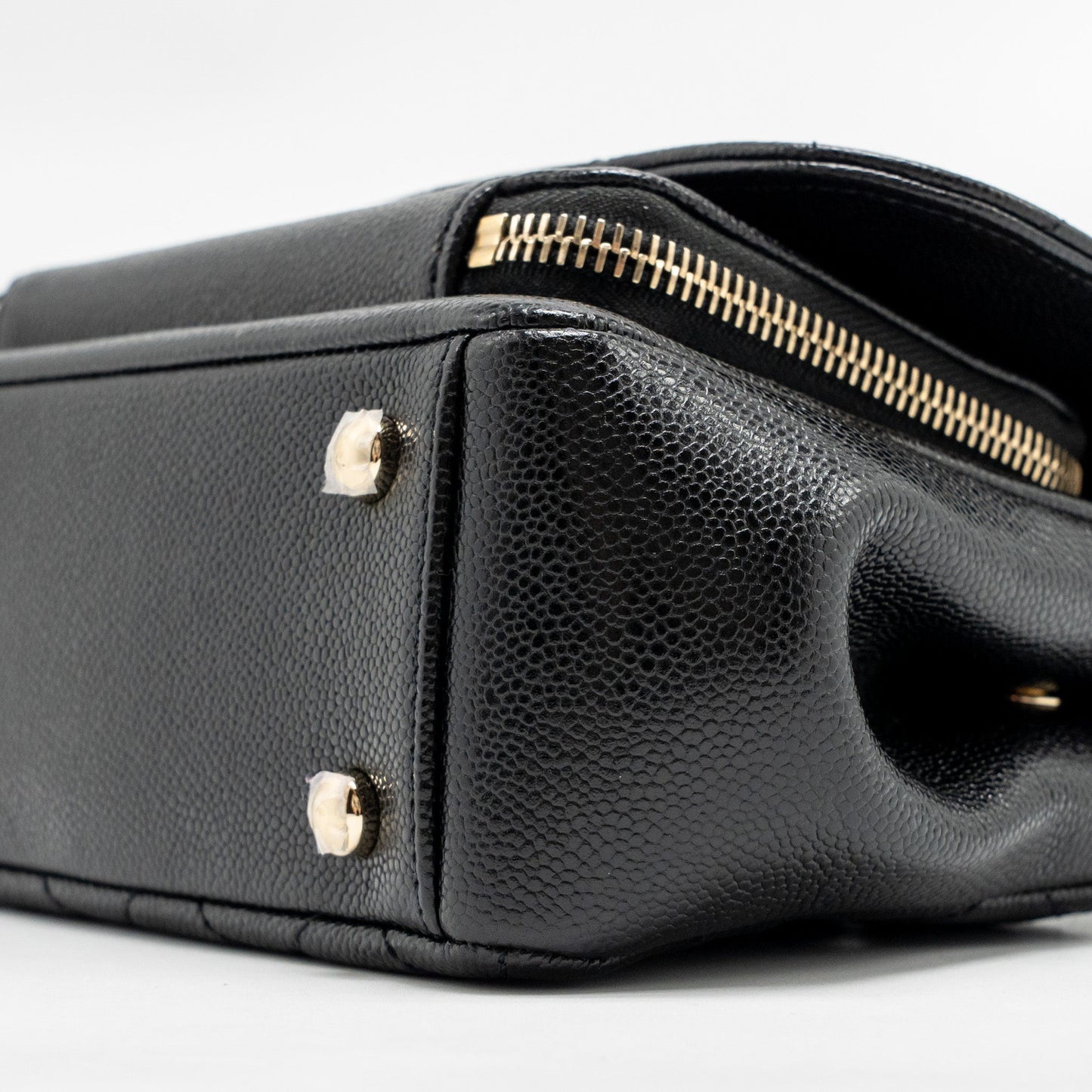 CHANEL Small Business Affinity Caviar Black LGHW (Microchip)
