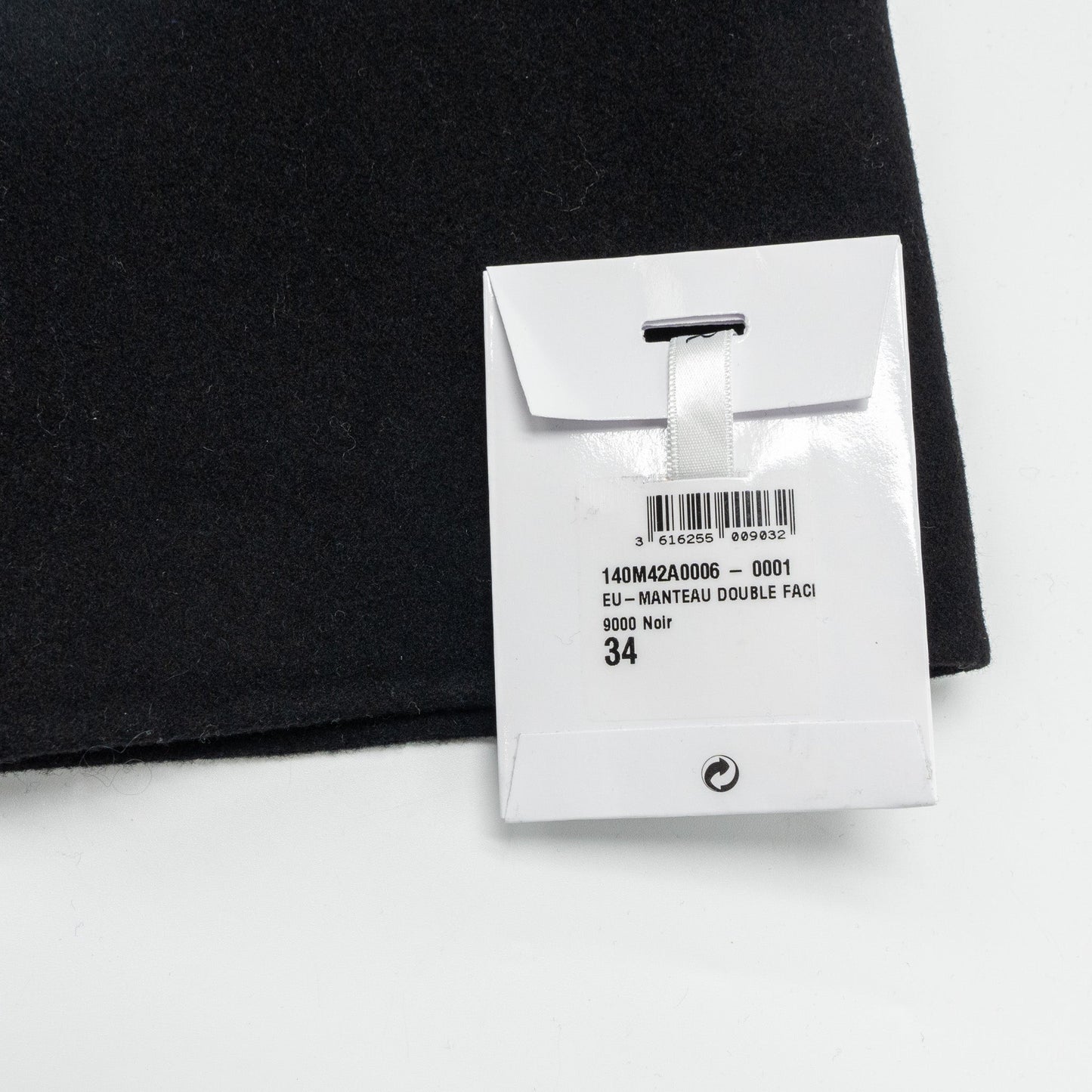 Dior size 34 manteau coat cashmere black
