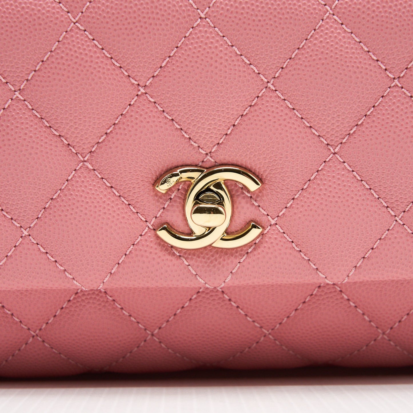 Chanel Small Coco Handle 24cm Caviar Pink LGHW