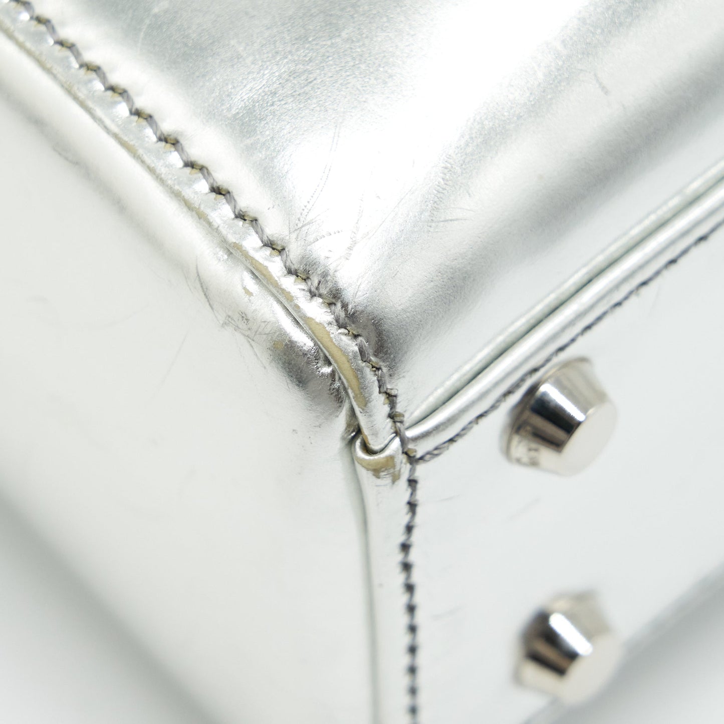 Dior Mini Lady Dior Metallic Silver SHW