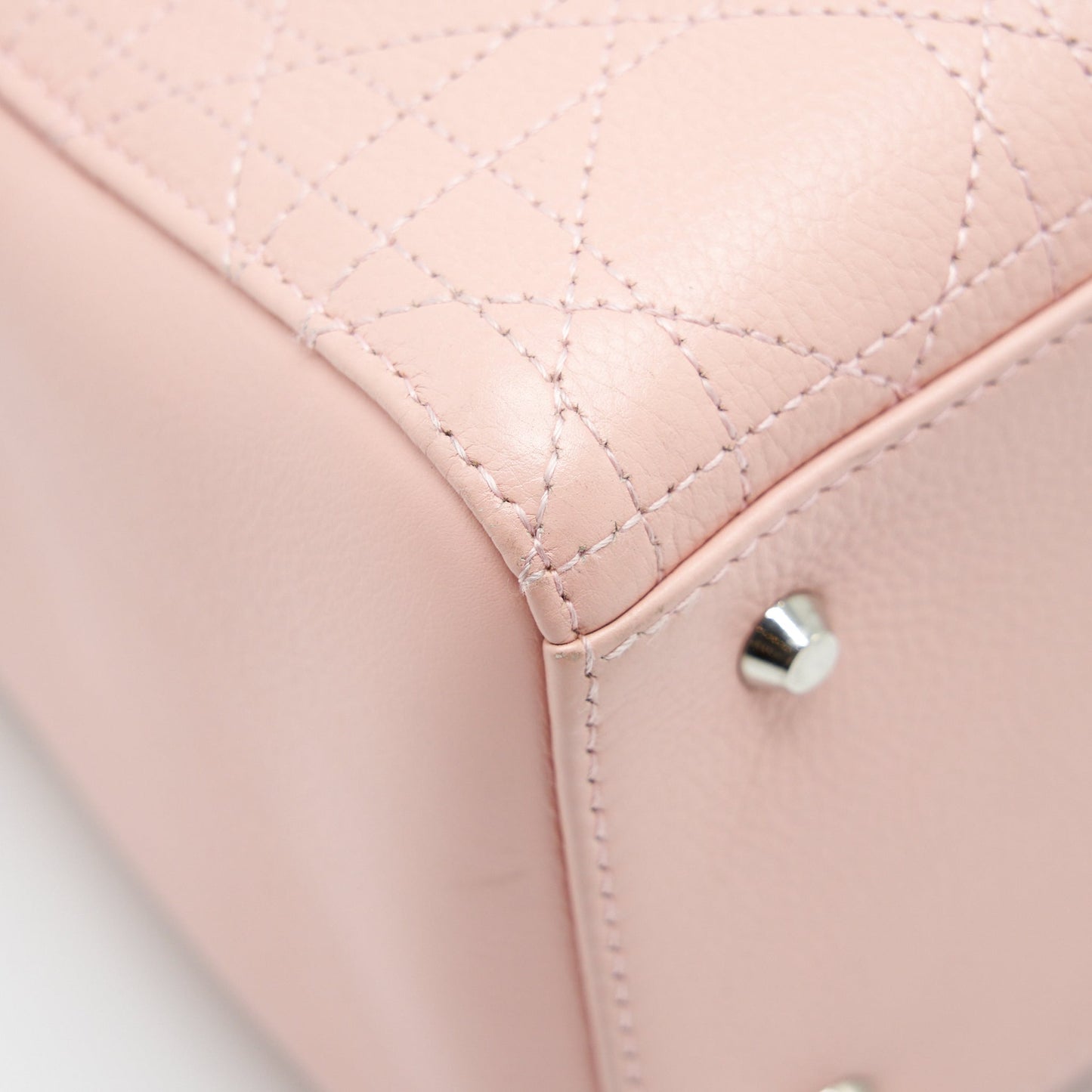 Dior Medium Lady Dior Calfskin Light Pink SHW