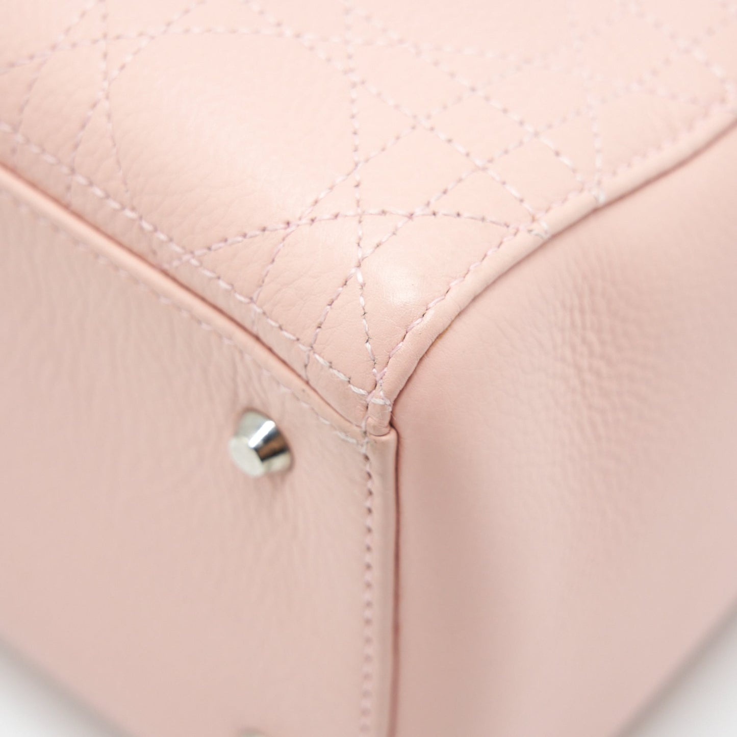 Dior Medium Lady Dior Calfskin Light Pink SHW