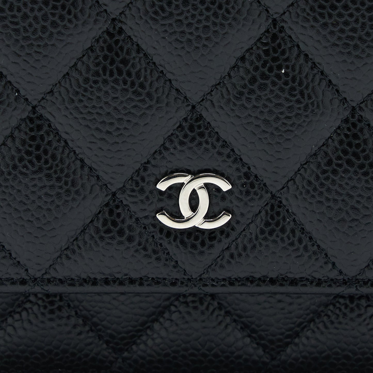 Chanel Classic Wallet on Chain Caviar Black SHW (Microchip)