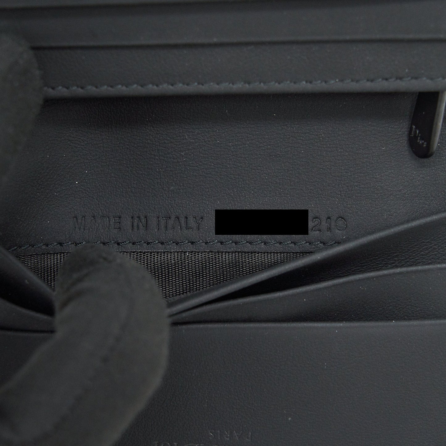 Dior Flap card Holder Calfskin so black
