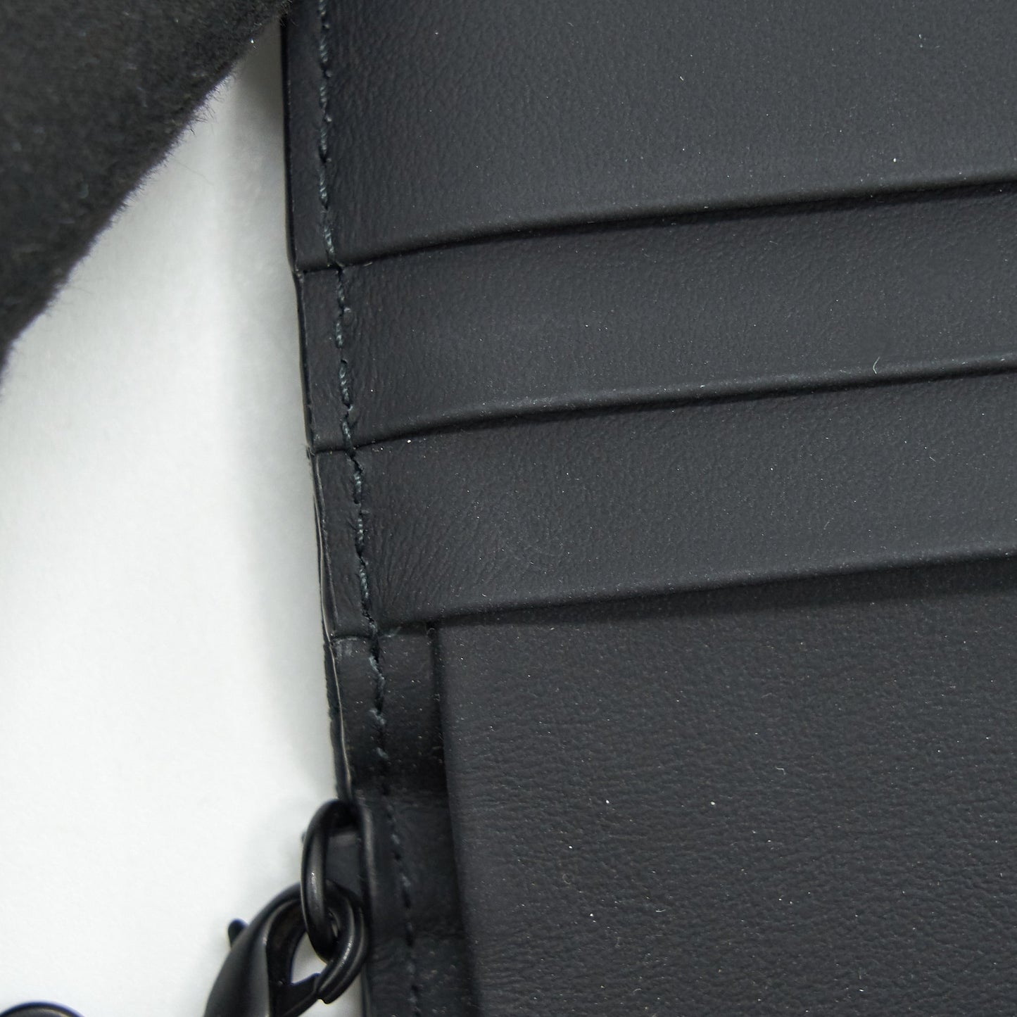 Dior Flap card Holder Calfskin so black