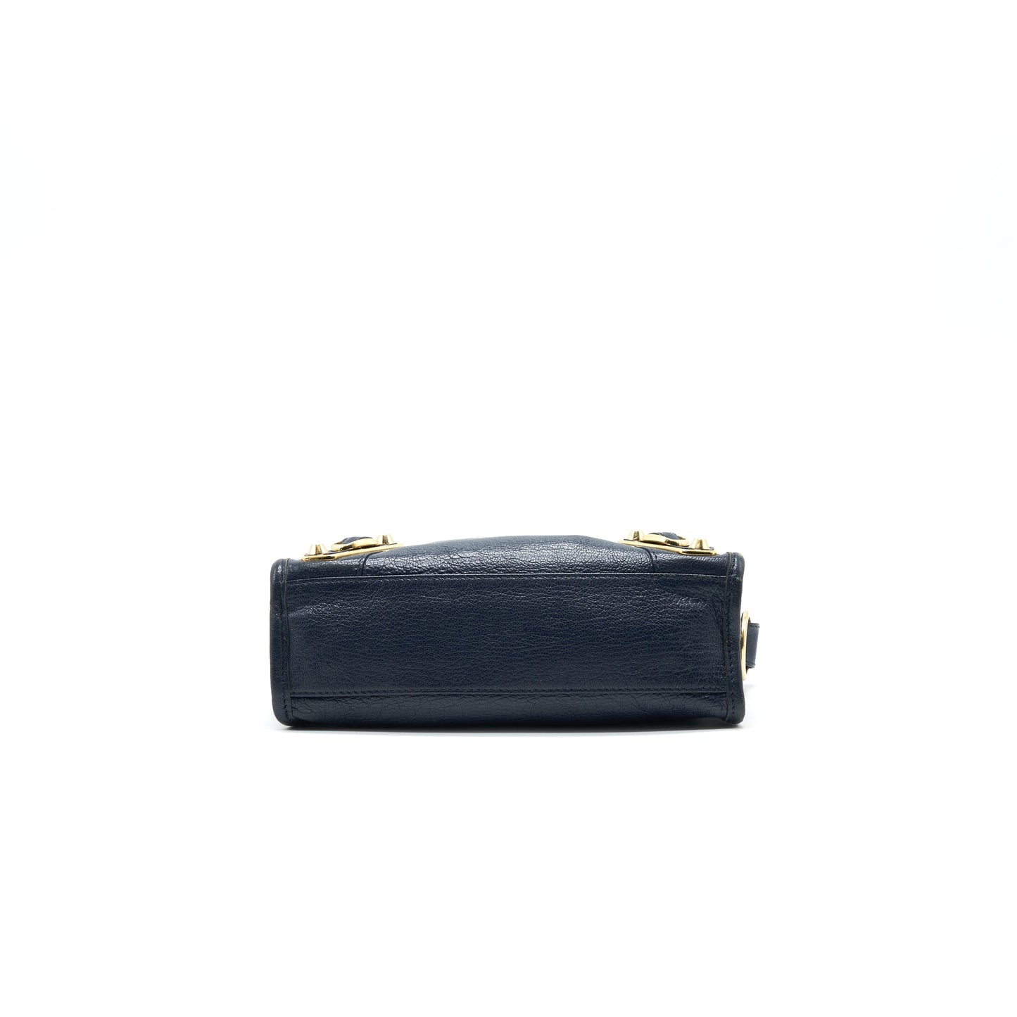 BALENCIAGA MINI CITY BAG NAVY GHW