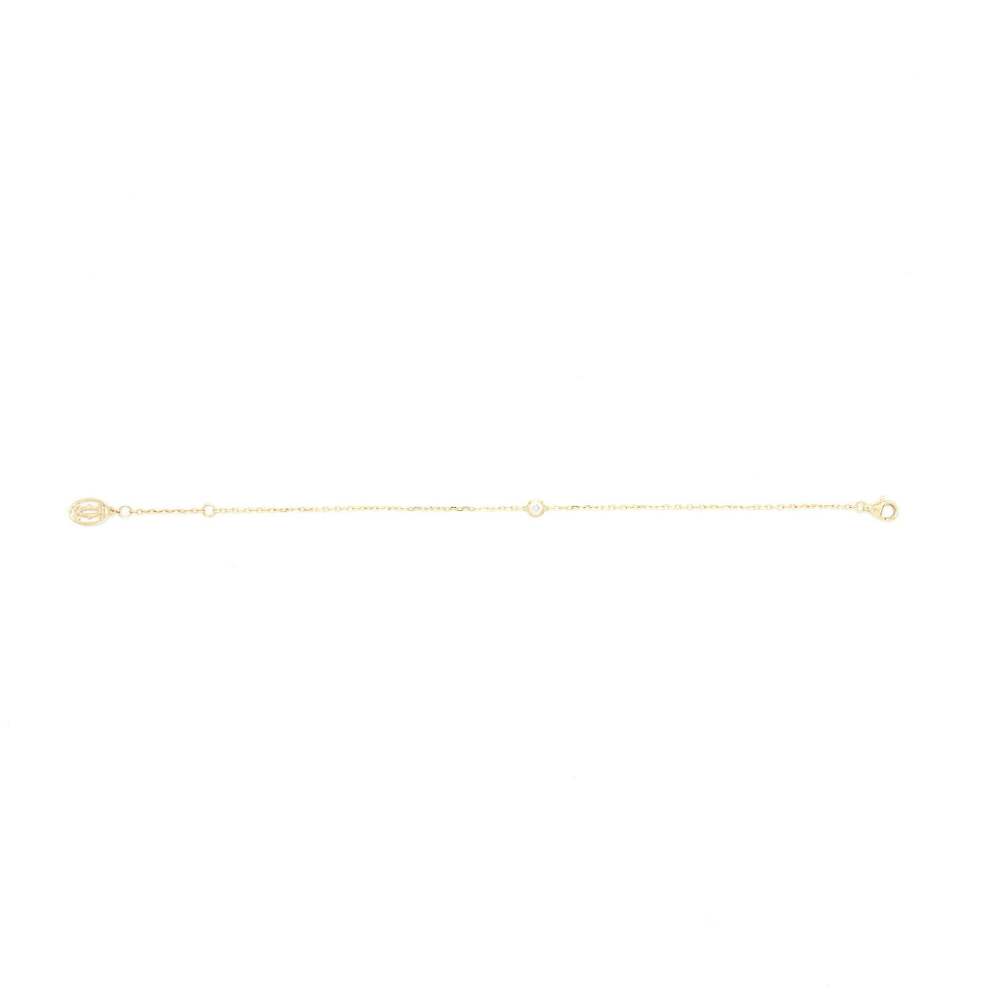 Cartier Diamants LÉGERS BRACELET SM Yellow Gold With Dimond