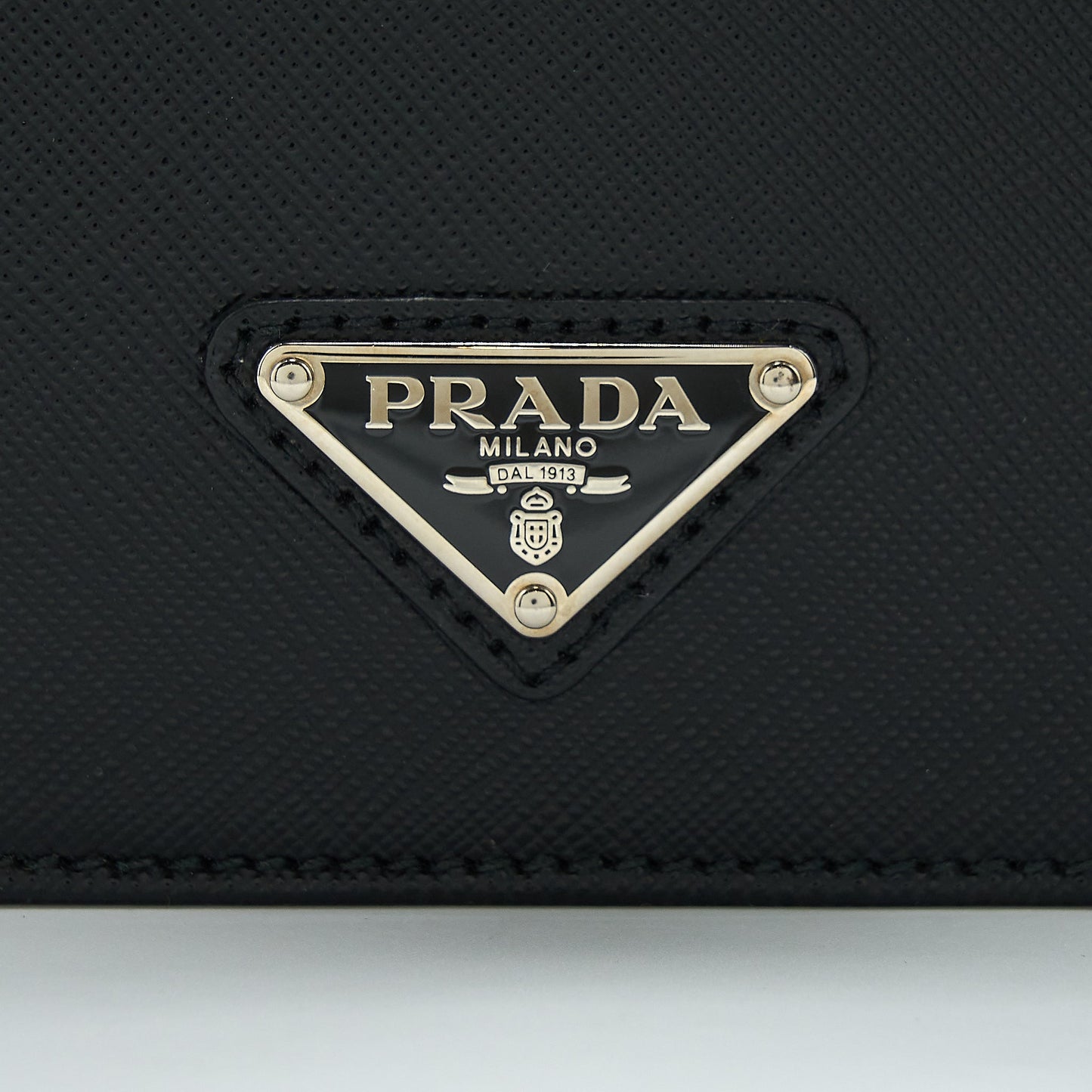 Prada Saffiano Briefcase Black SHW