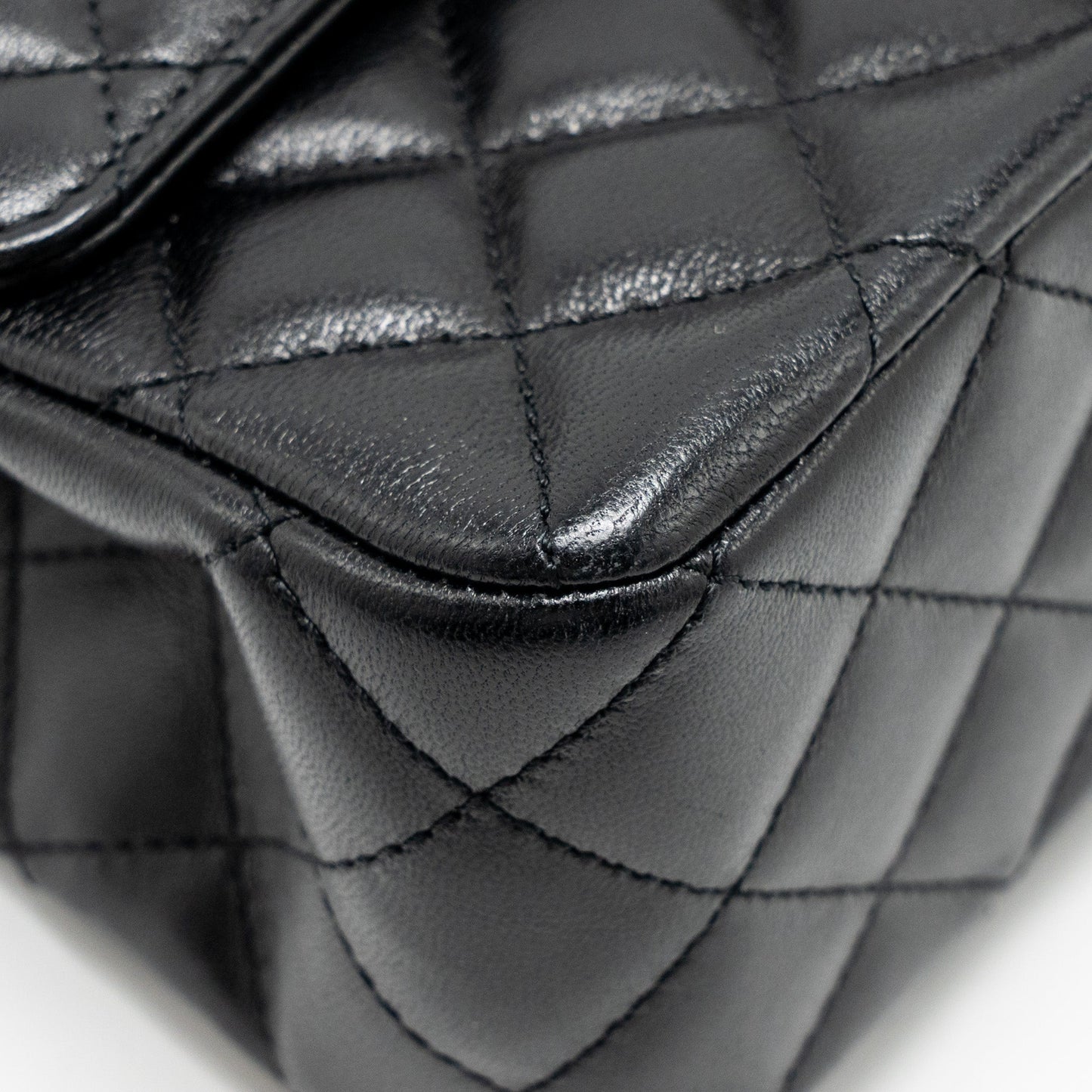 Chanel 23a Crystal Top Handle Flap Bag Shiny Lambskin Black LGHW(microchip)