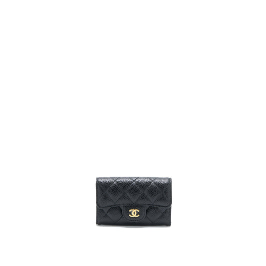 Chanel Classic Flap Cardholder Caviar Black GHW