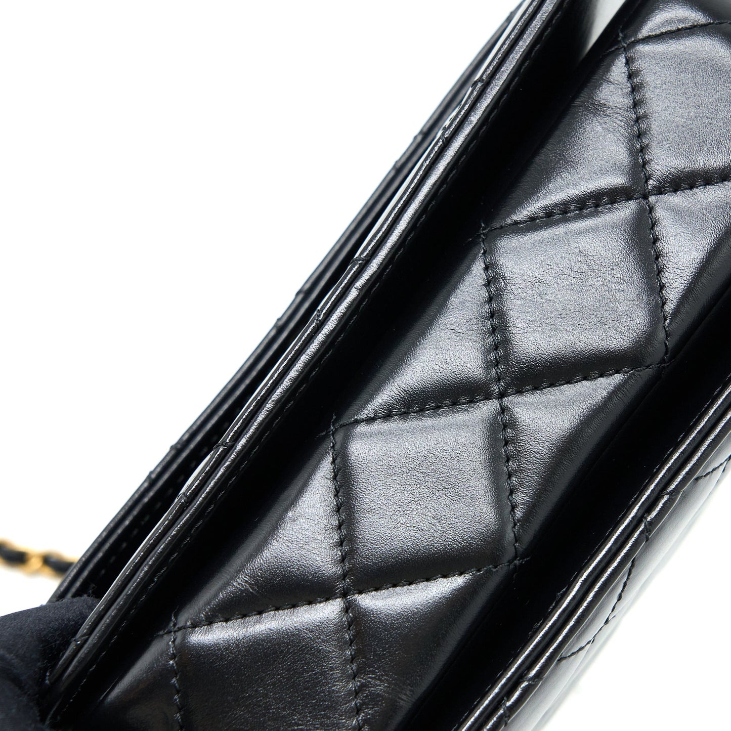 Chanel 23p Flap Bag with Top Handle Shiny Calfskin Black GHW (Microchip)