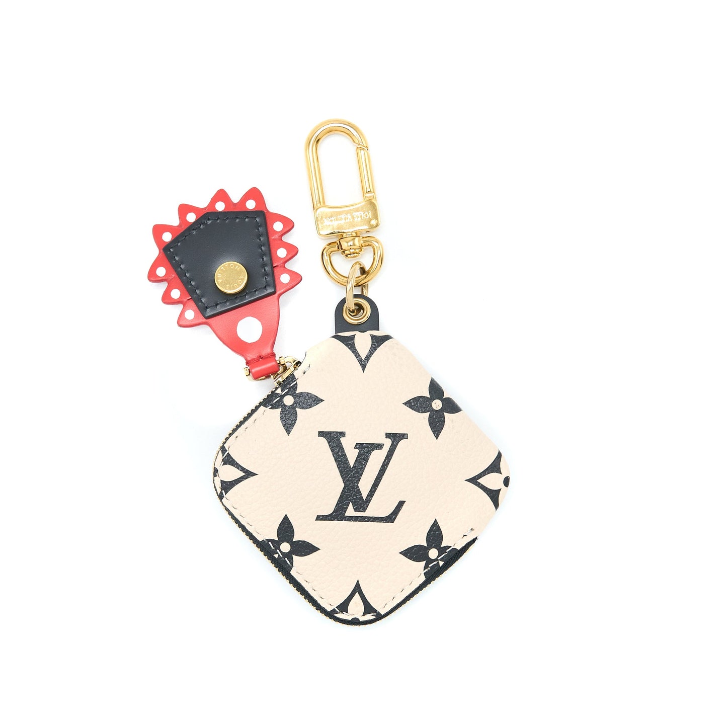 Louis Vuitton 2020 Crafty Square Coin Pouch Bag Charm Monogram Giant Canvas GHW