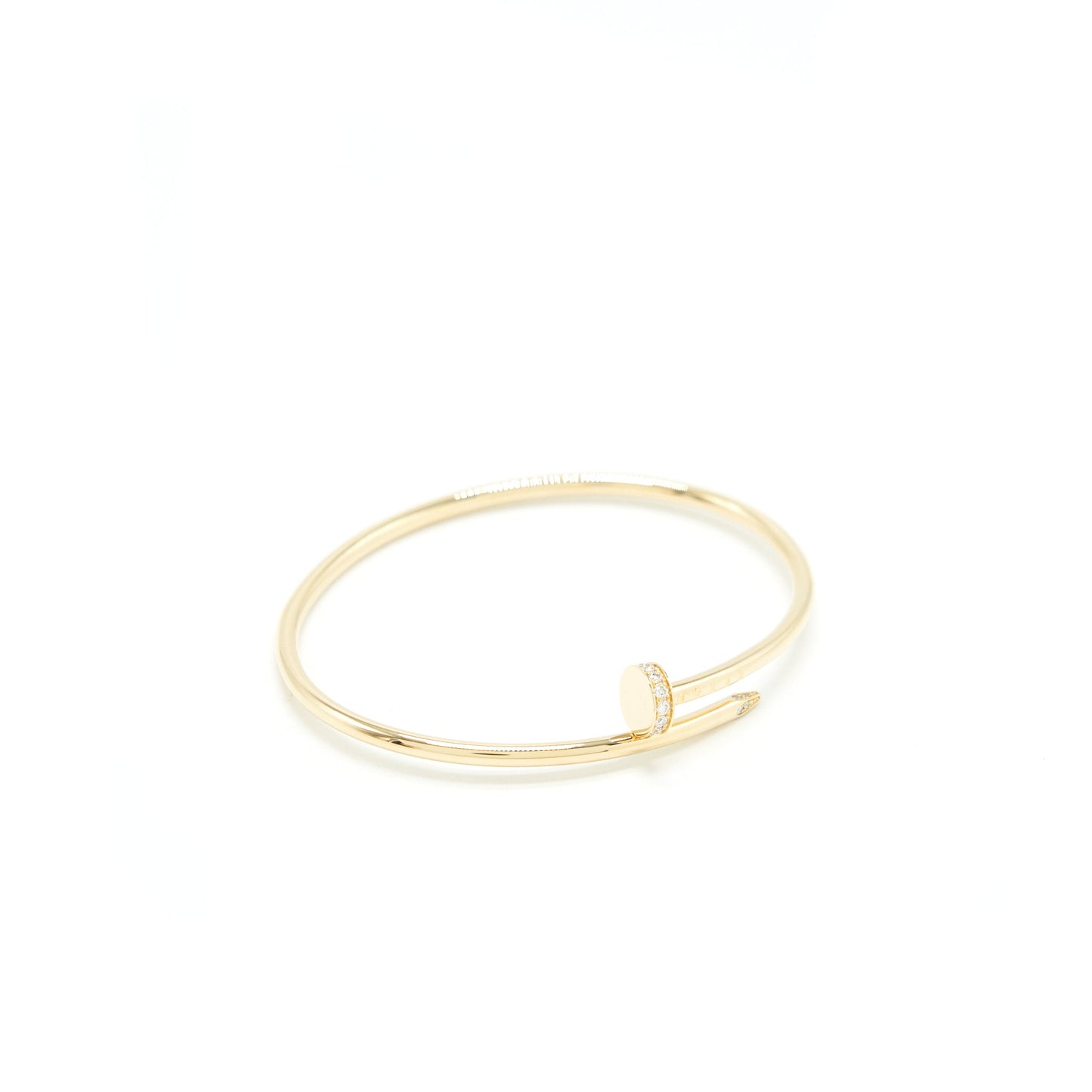 Cartier size16 Juste Un Clou Bracelet SM Yellow Gold With Diamonds