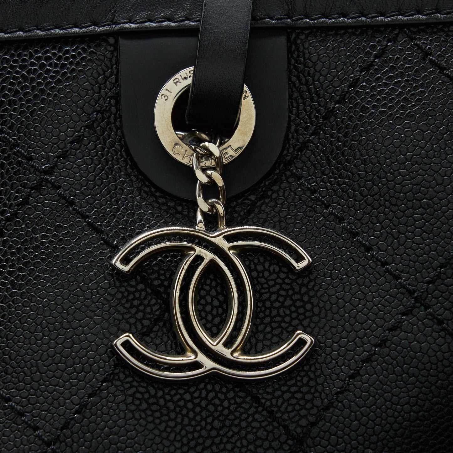 Chanel Tote Bag Caviar Black SHW