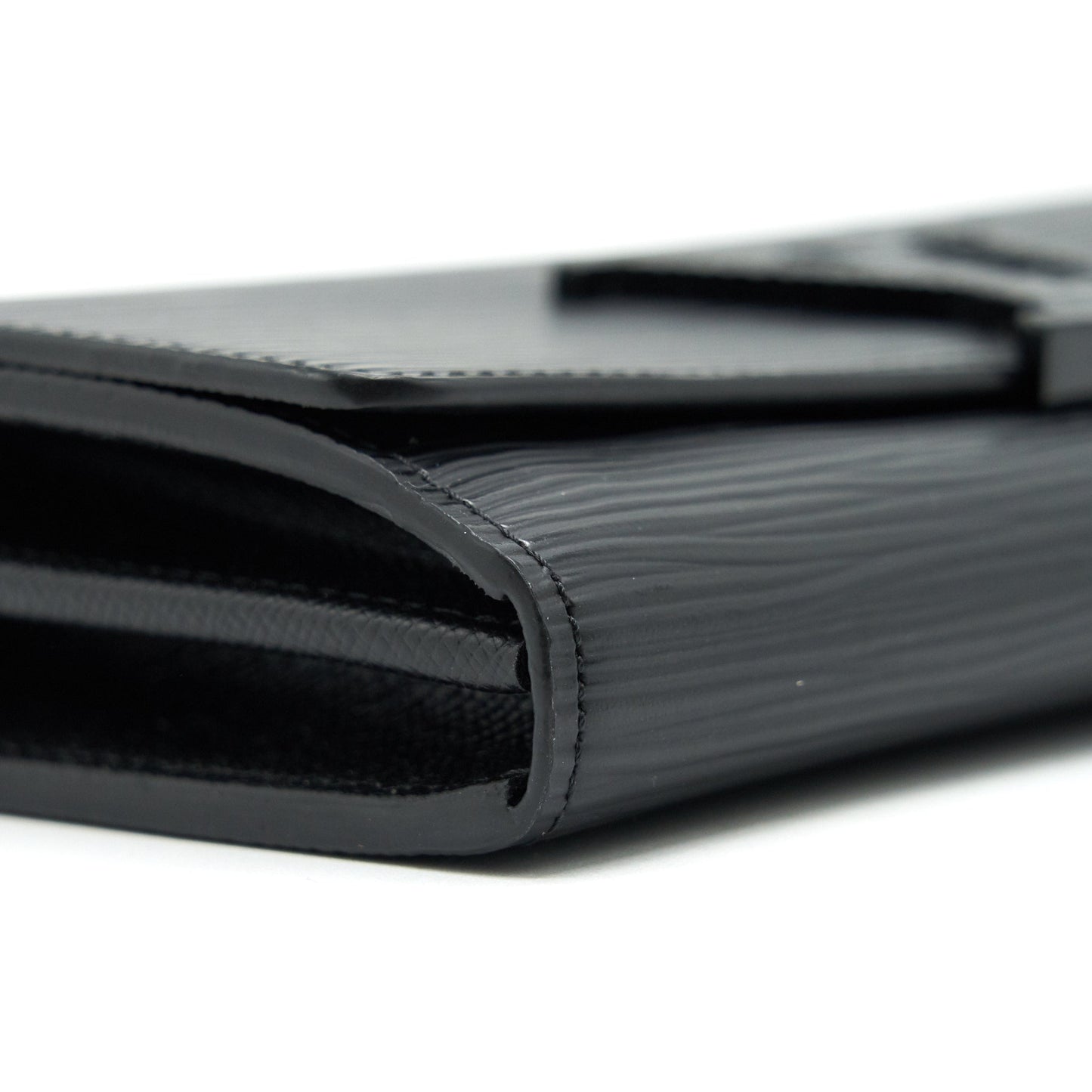 LOUIS VUITTON Epi Louise Wallet In Black