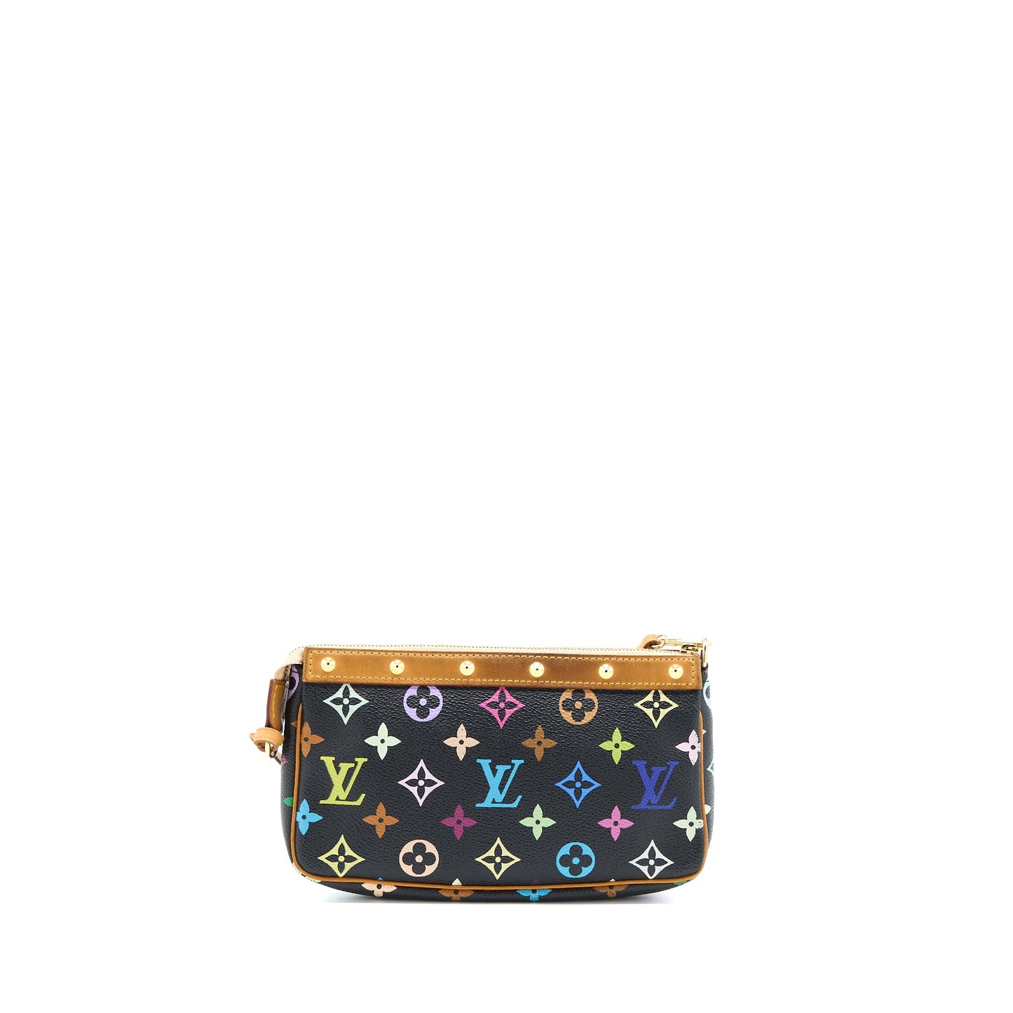 Louis Vuitton Vintage Pochette Accessories Monogram Canvas Black/Multicolour GHW
