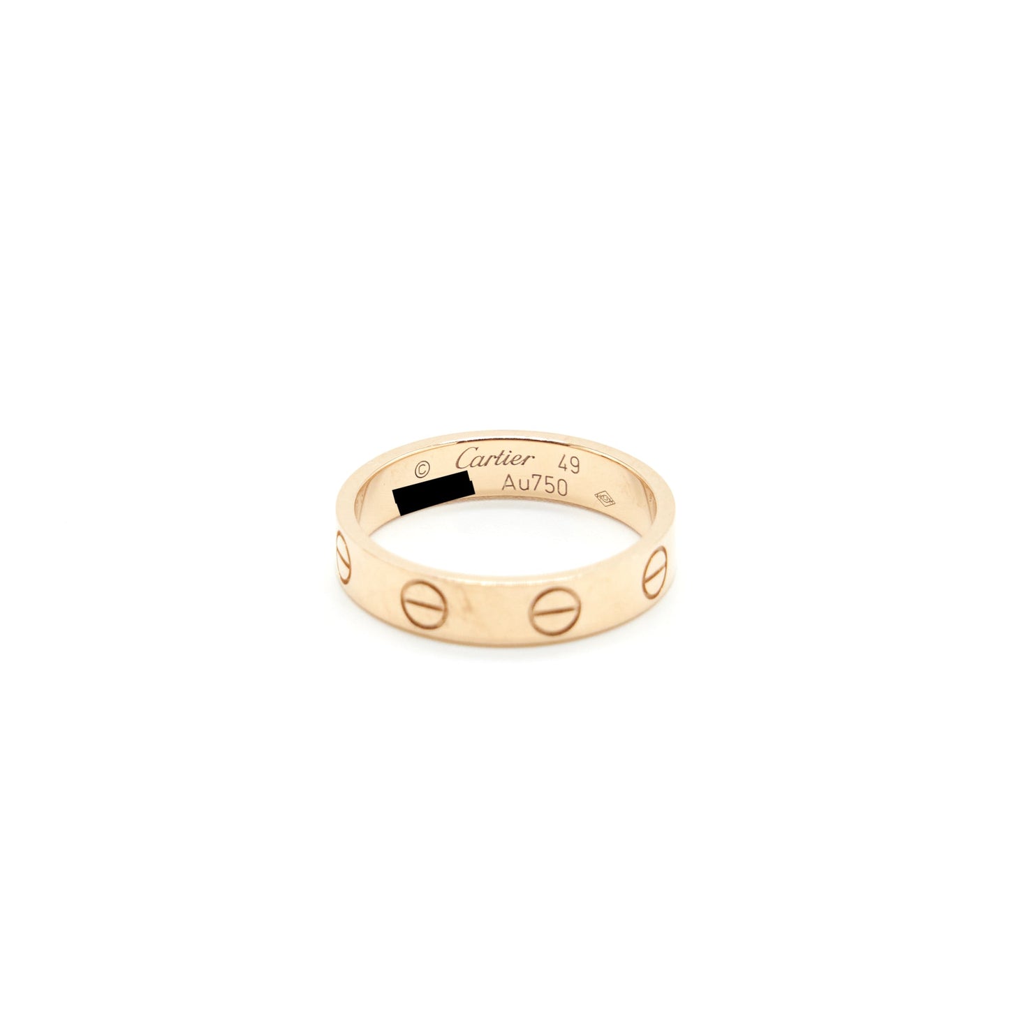 Cartier Size 49 Love Wedding Band Rose Gold