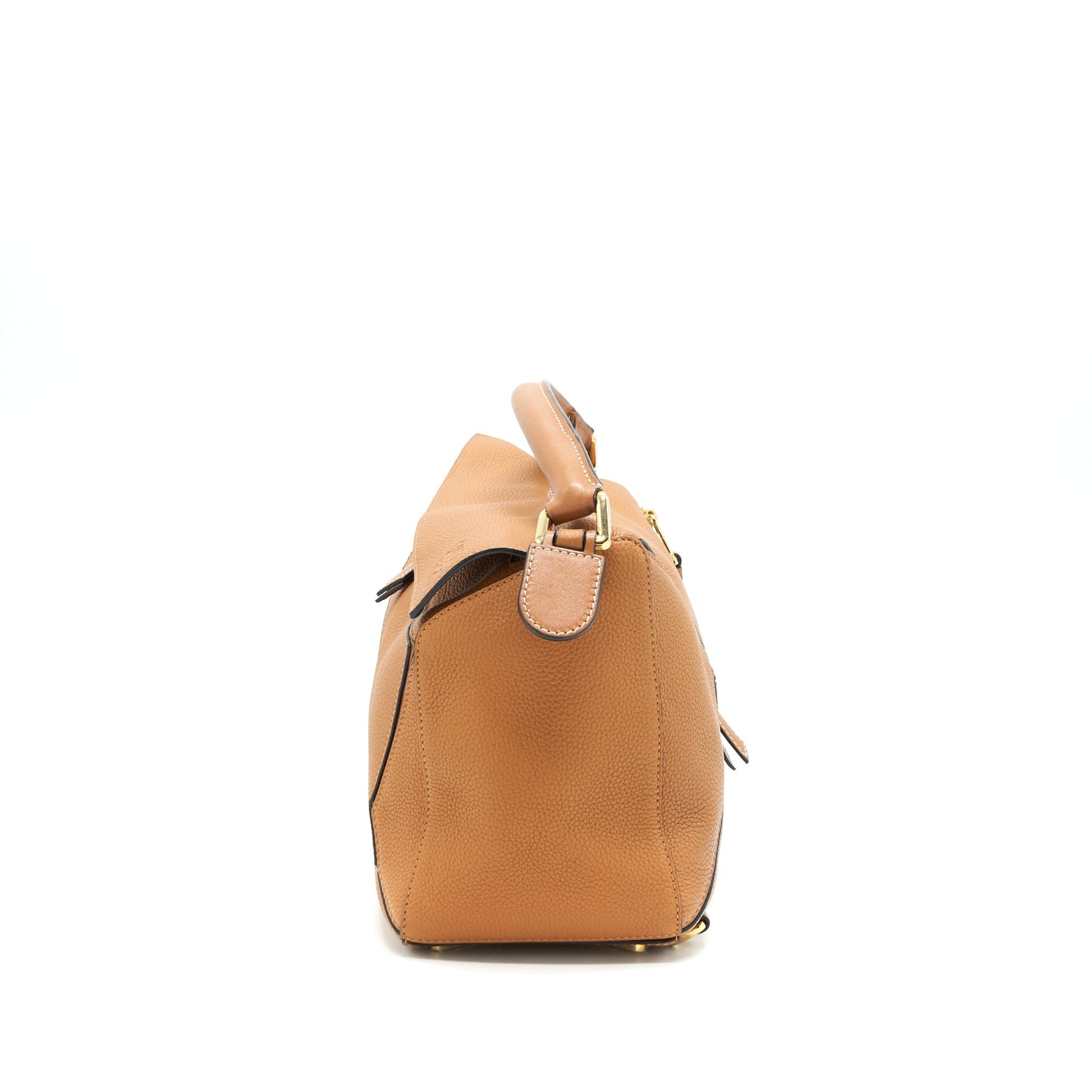Loewe Puzzle Bag in Grained Calfskin Brown