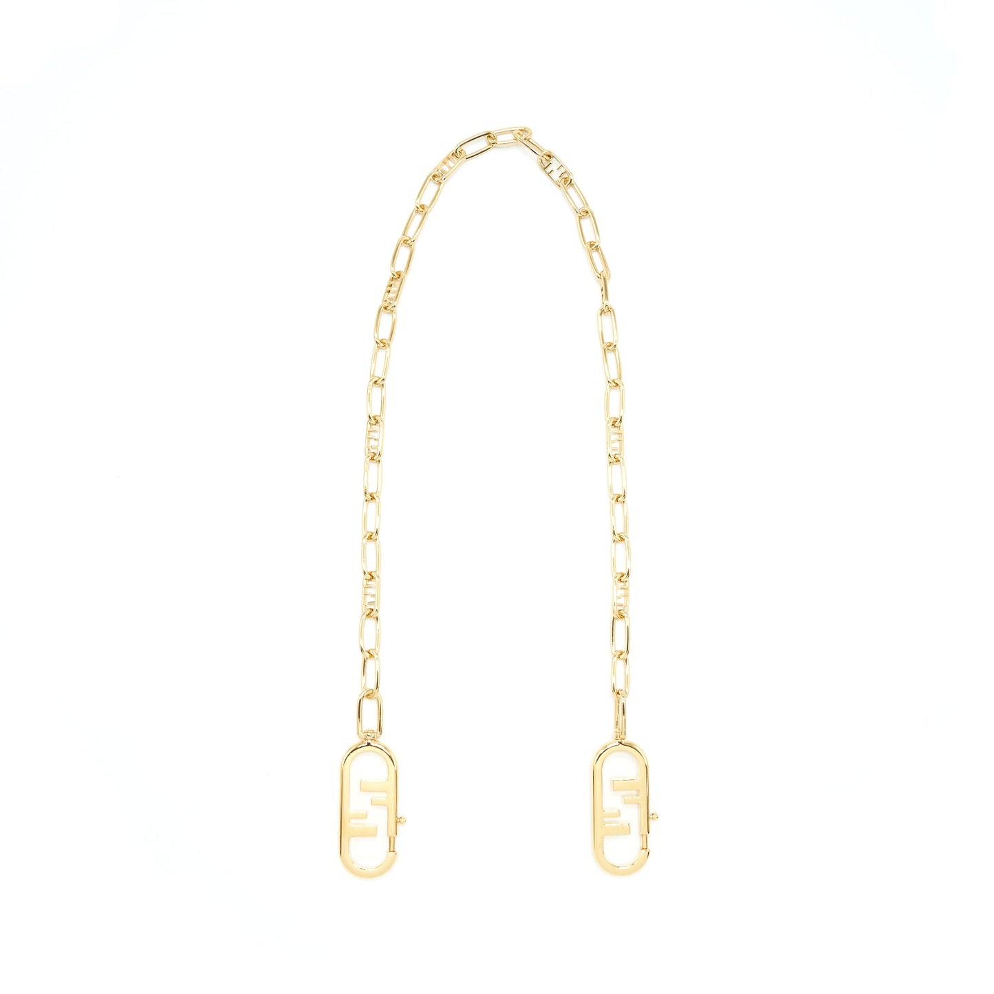 Fendi Logo Chain Strap GHW