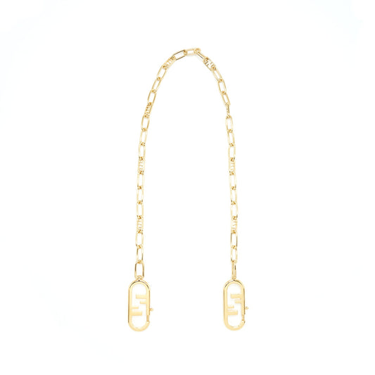 Fendi Logo Chain Strap GHW