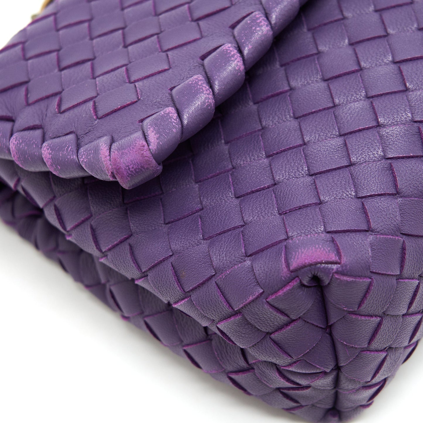 BOTTEGA VENETA OLYMPIA BAG IN PURPLE