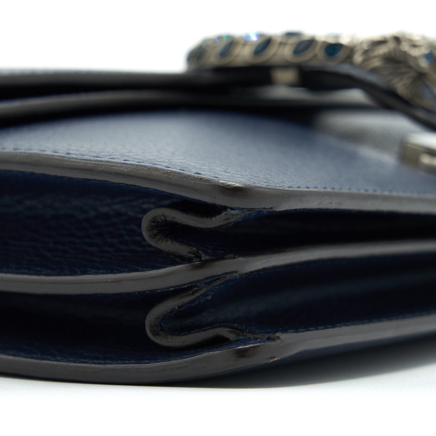 Gucci Small Dionysus Shoulder Bag Navy SHW