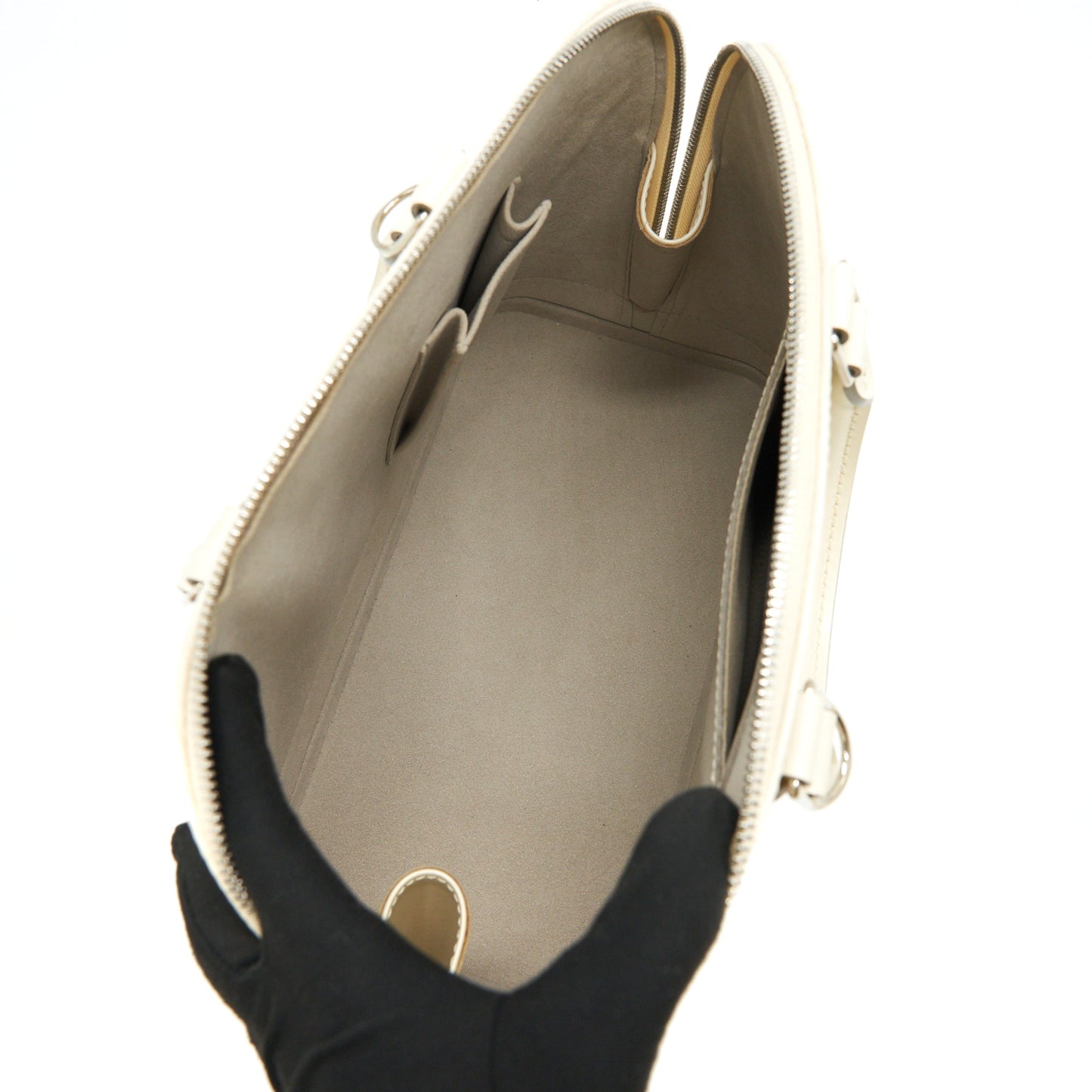 Louis Vuitton Alma MM epi leather white SHW