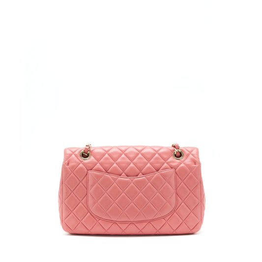 Chanel Limited charm Flap bag Lambskin pink LGHW