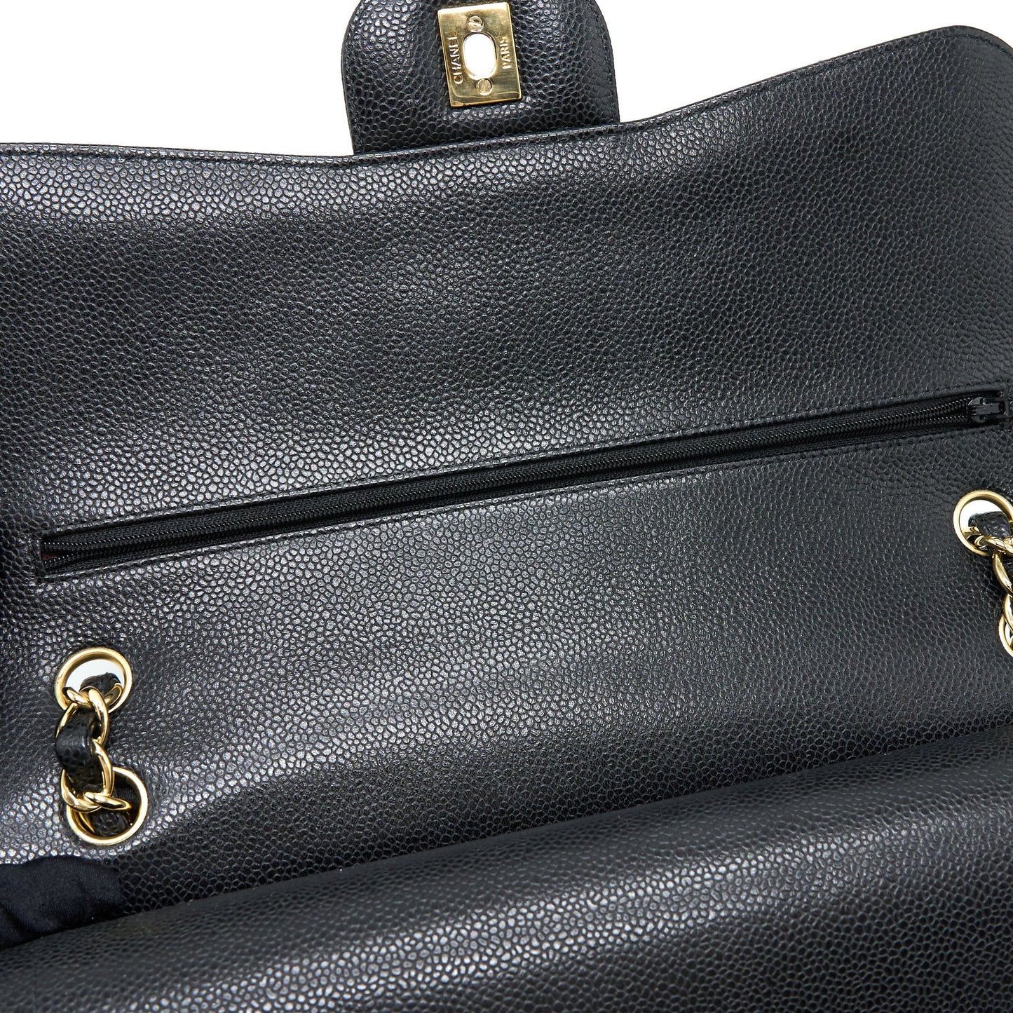 Chanel Classic Jumbo Double Flap Bag Caviar Black GHW