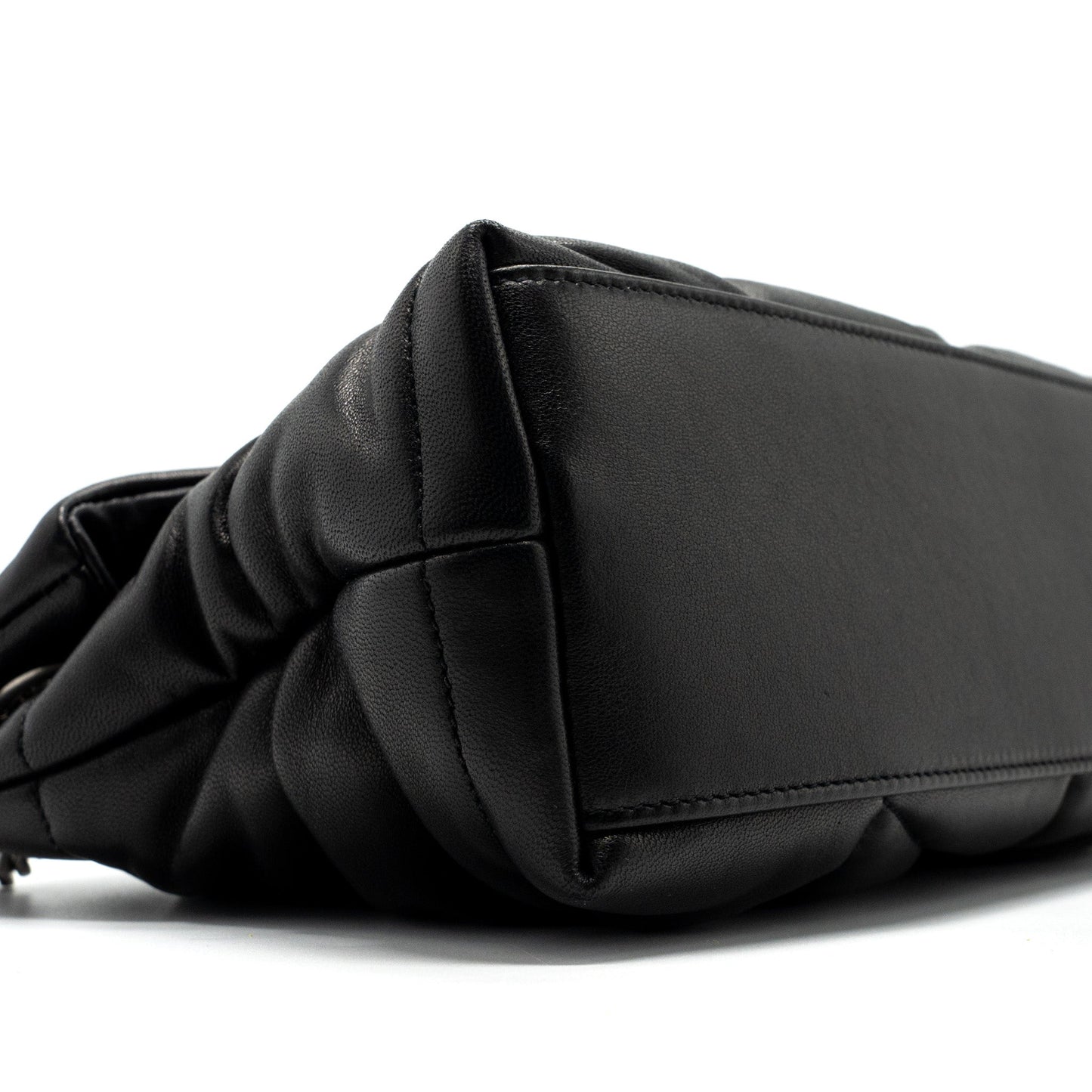 Saint Laurent Small Puffer Lambskin Black SHW