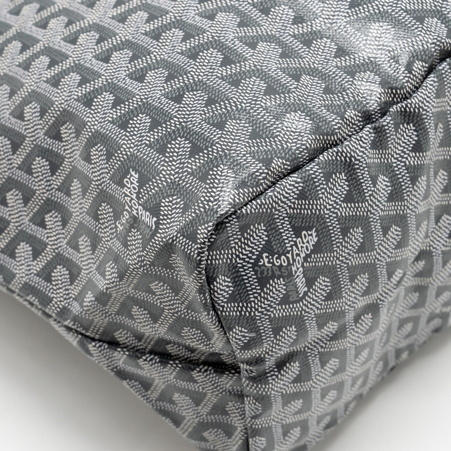 Goyard Saint Louis PM tote goyardine canvas / calfskin grey