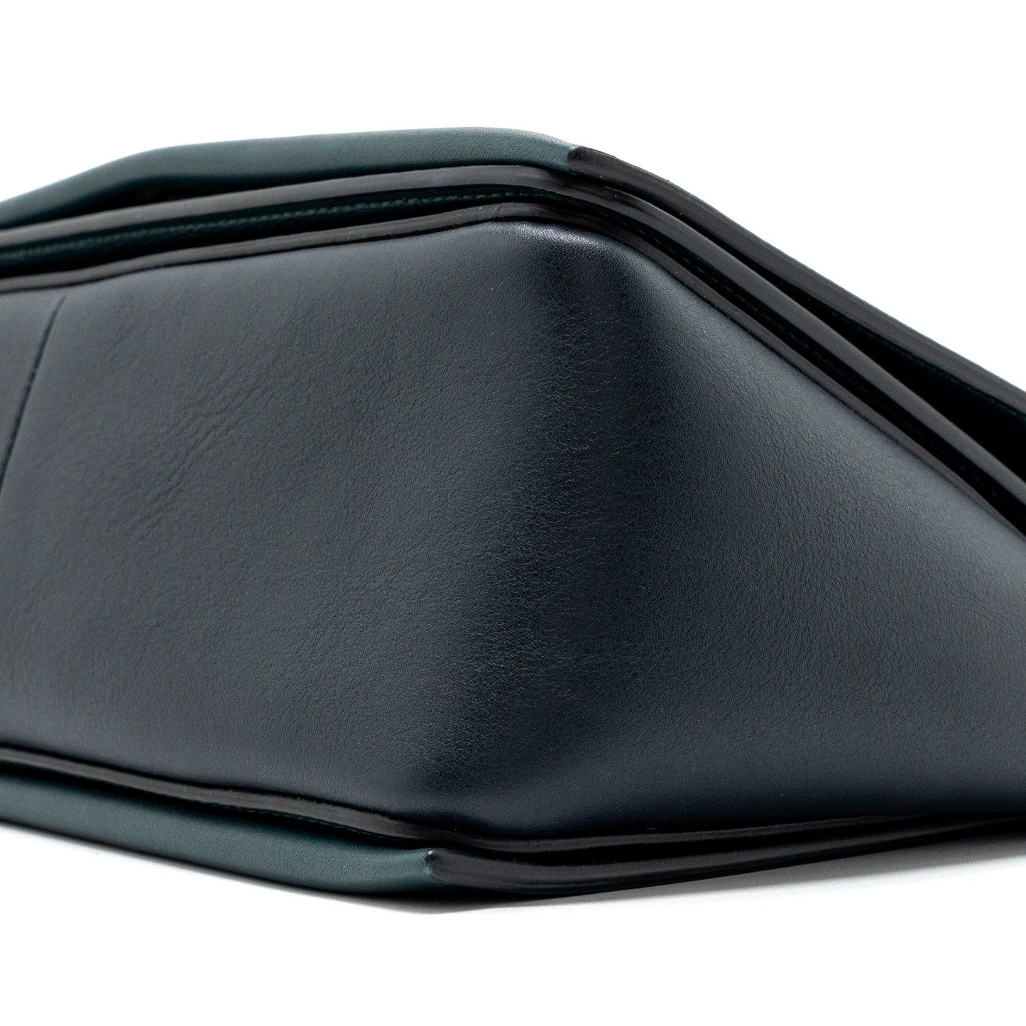 Celine frame bag calfskin dark green/ dark blue GHW
