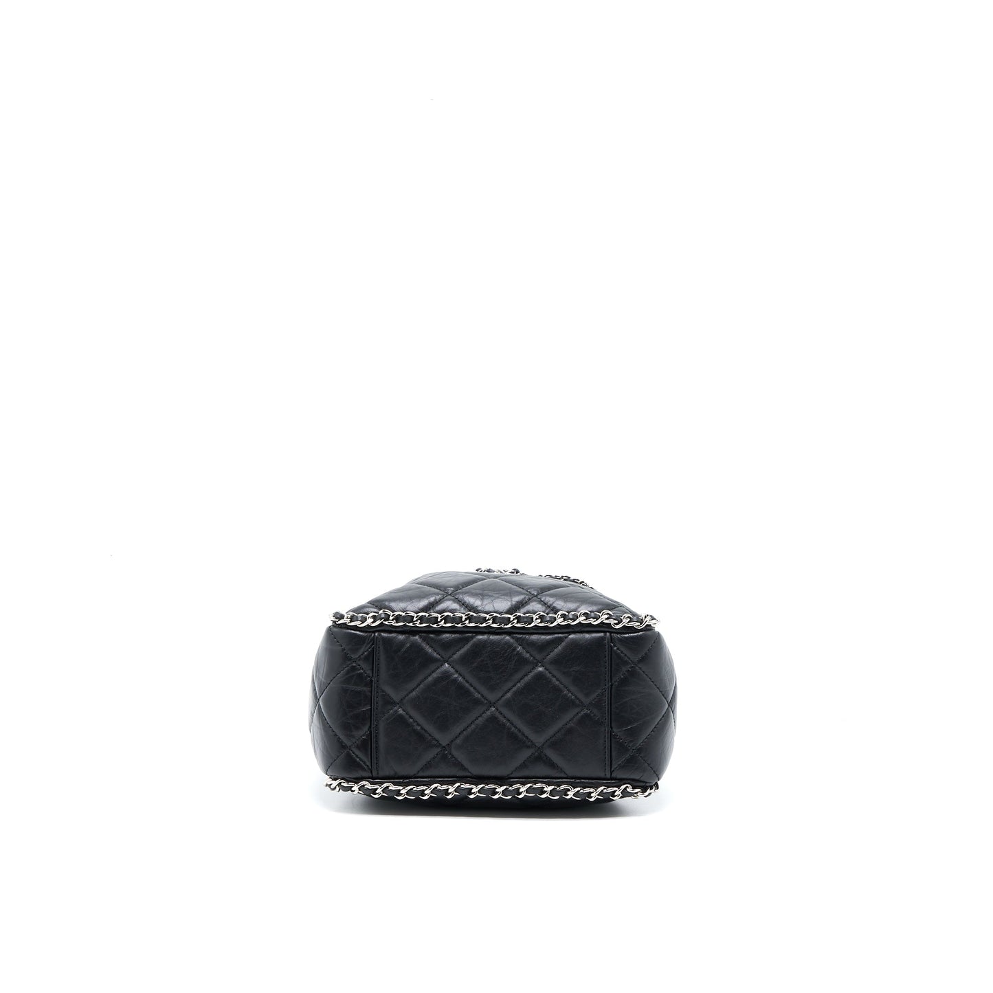Chanel 20S Drawstring Bucket Bag Aged Calfskin Black SHW