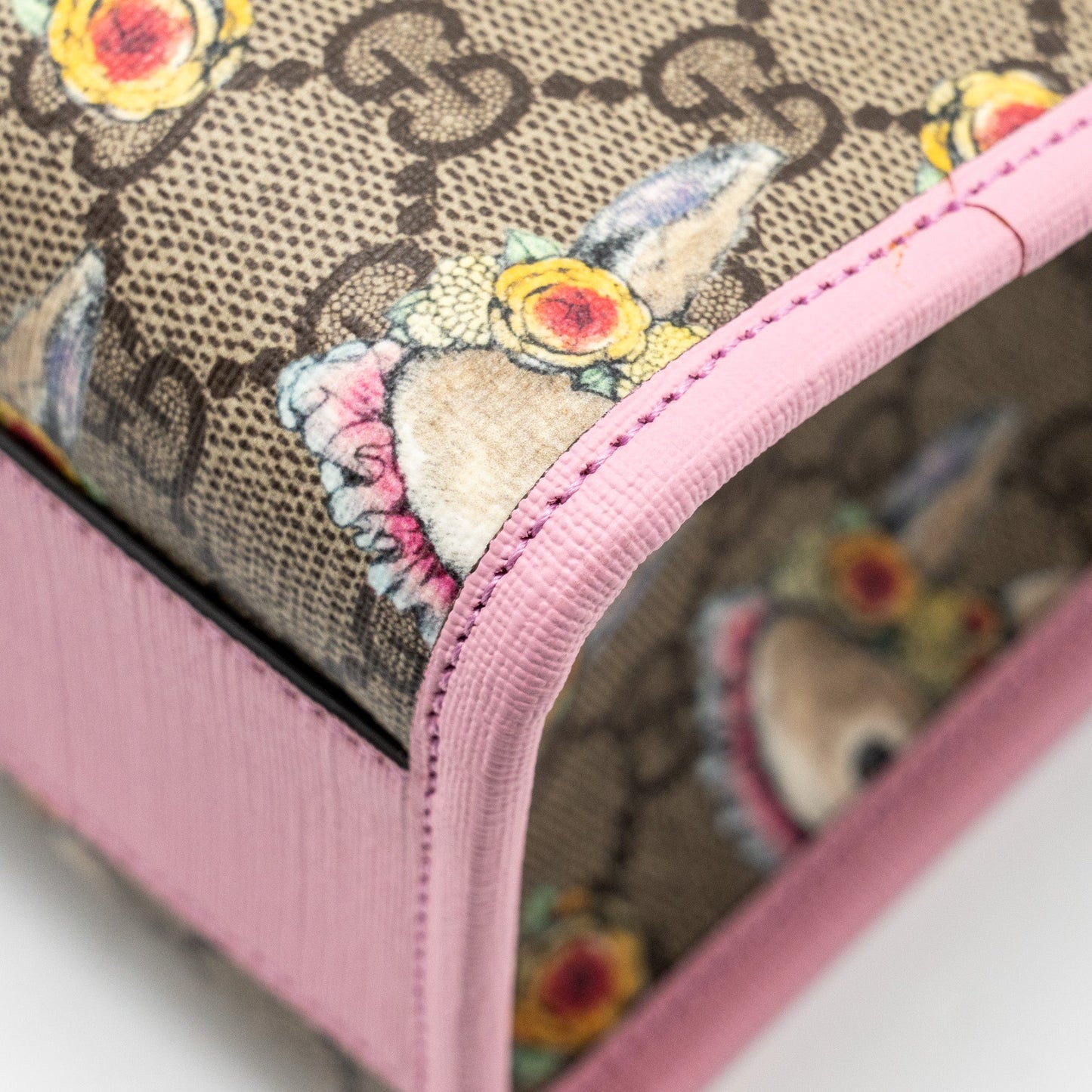 Gucci Children’s Yuko Higuchi Tote Bag GG Supreme Canvas/Leather Pink/Multicolour SHW