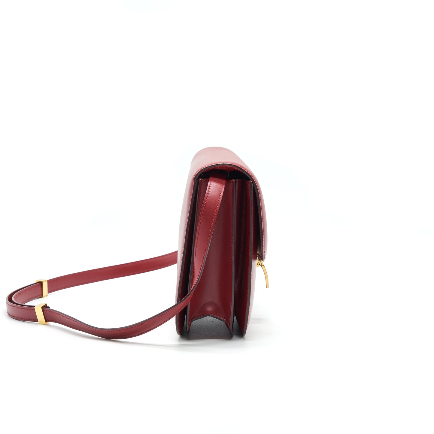 Celine Medium Classic Bag Red with GHW
