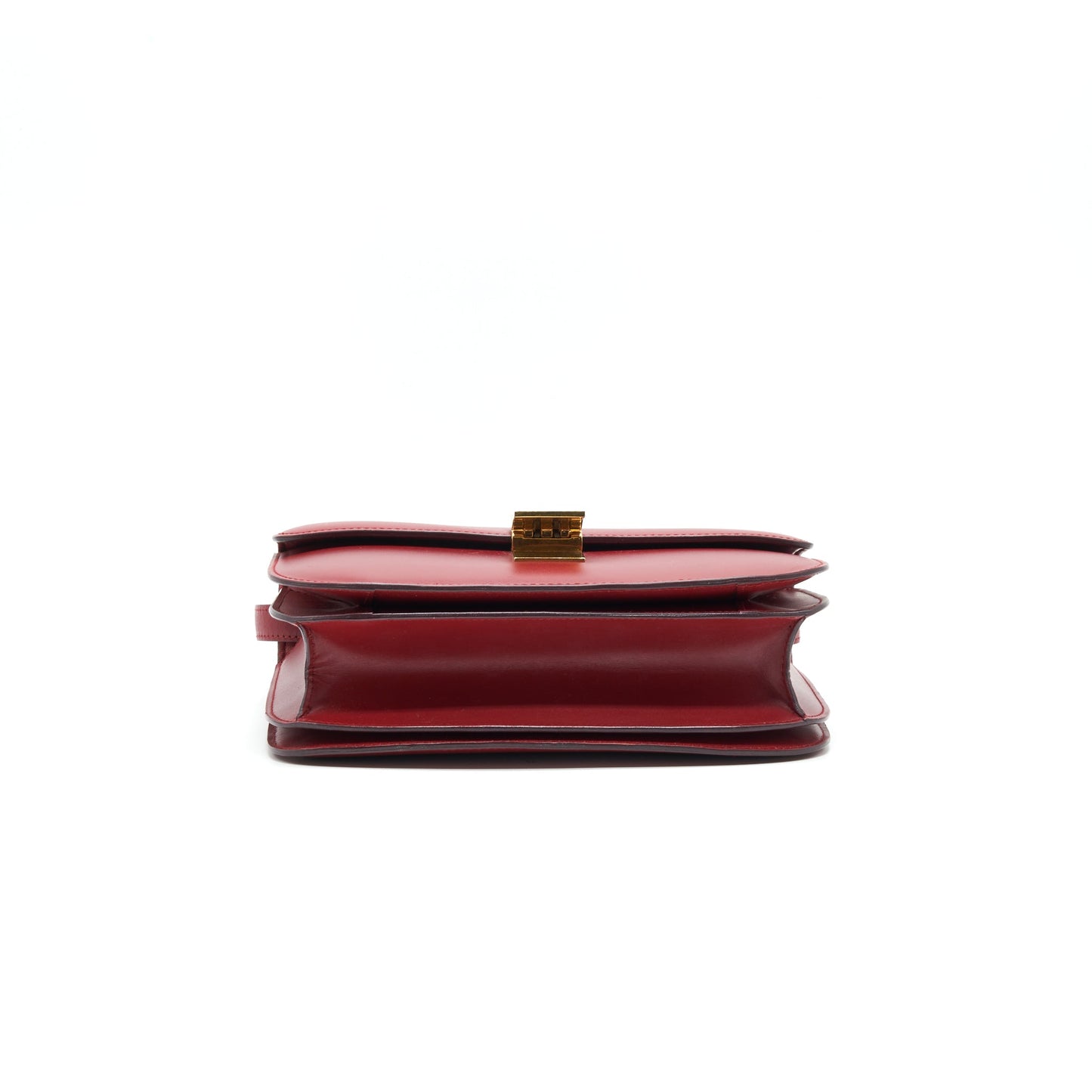 Celine Medium Classic Bag Red with GHW