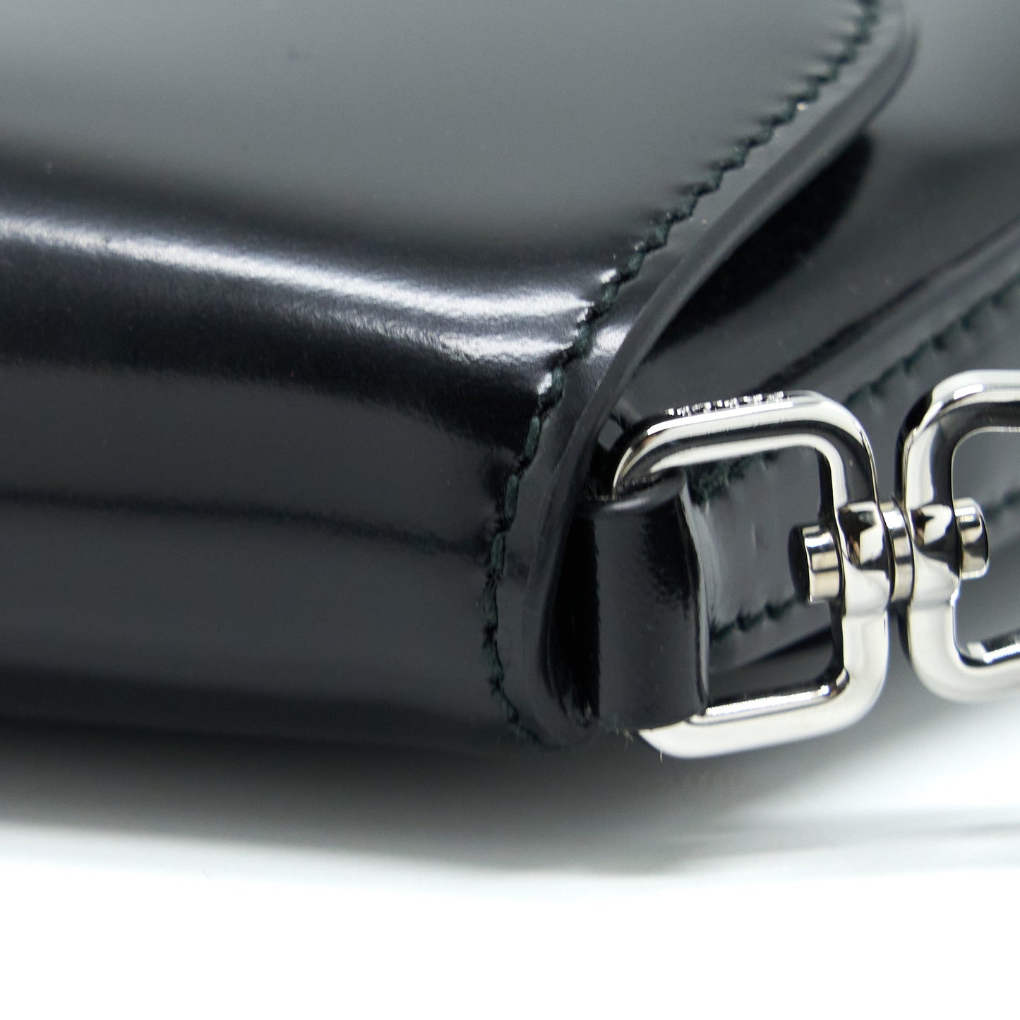 Prada Cleo Shoulder Bag Brushed Leather Black SHW