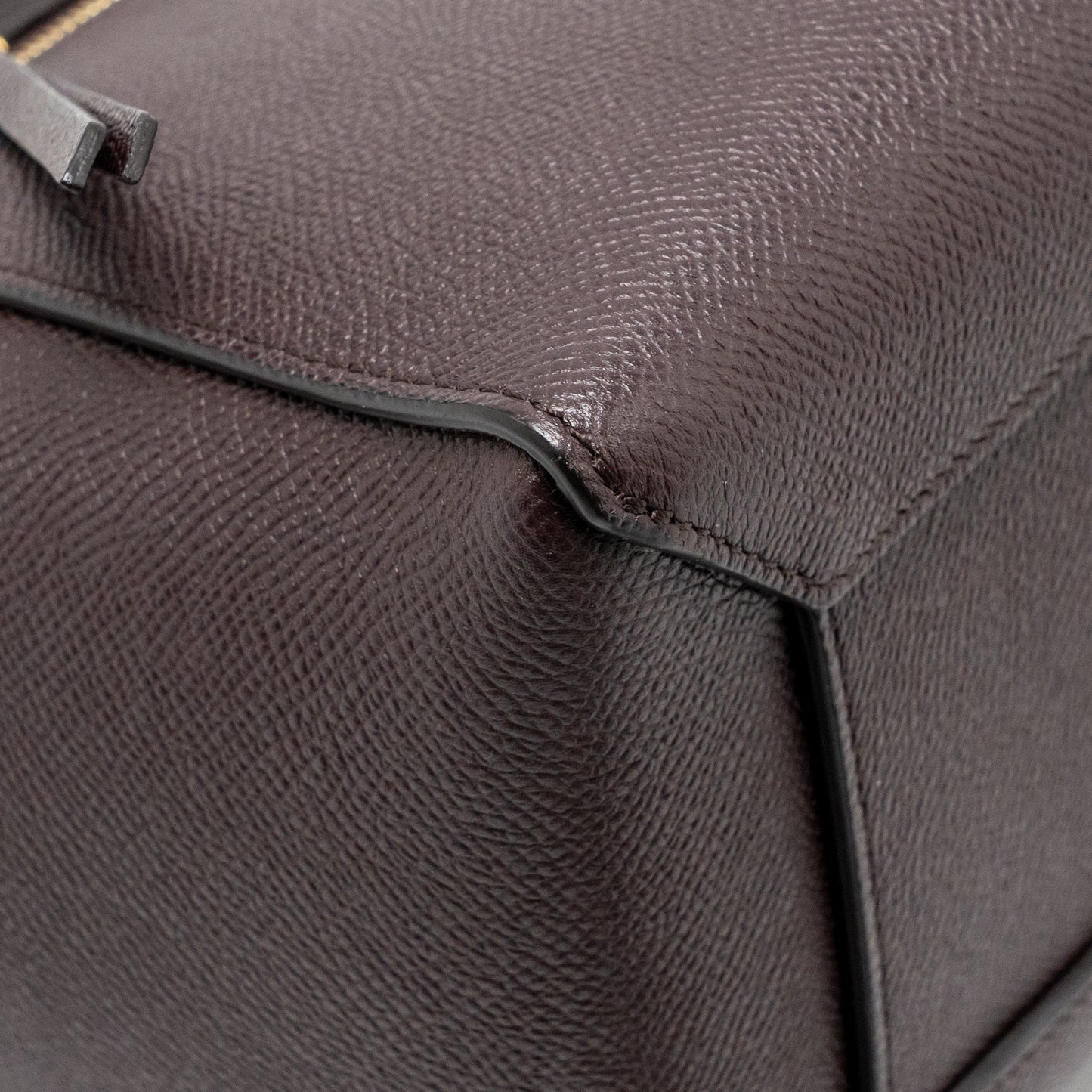Celine Micro Belt Bag Grained Calfskin Burgundy GHW