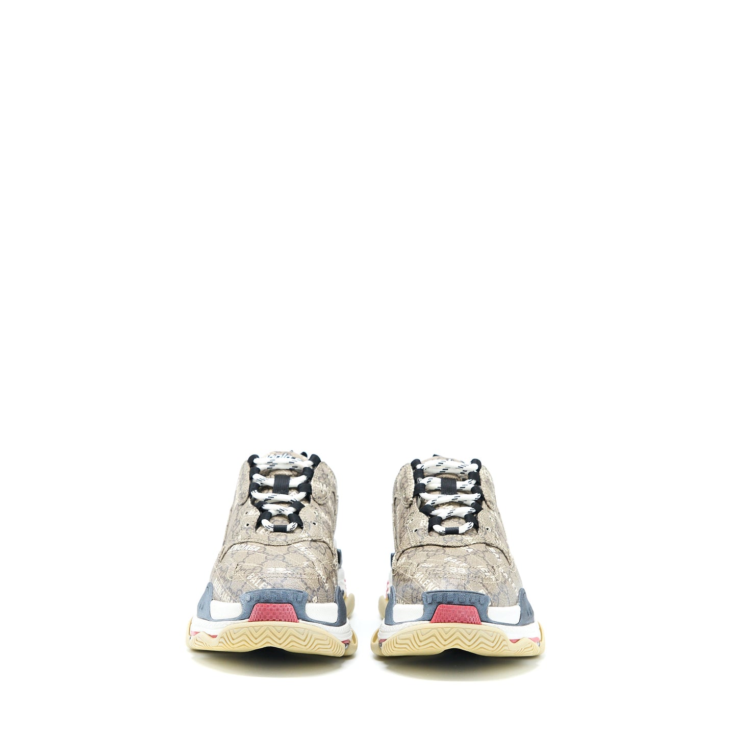 Gucci x Balenciaga Size 39 Triple S The Hacker Project Polyester/Rubber Multicolour
