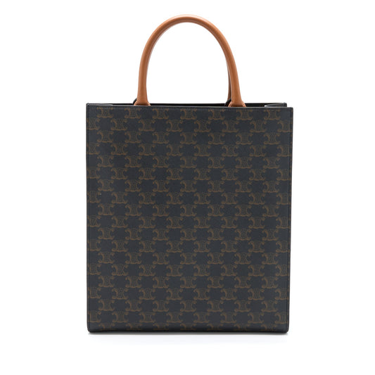 Celine Vertical Cabas Triomphe Canvas GHW