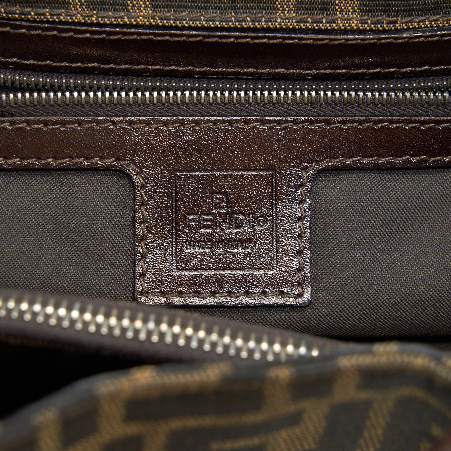 Fendi Vintage Zucca Shoulder Bag
