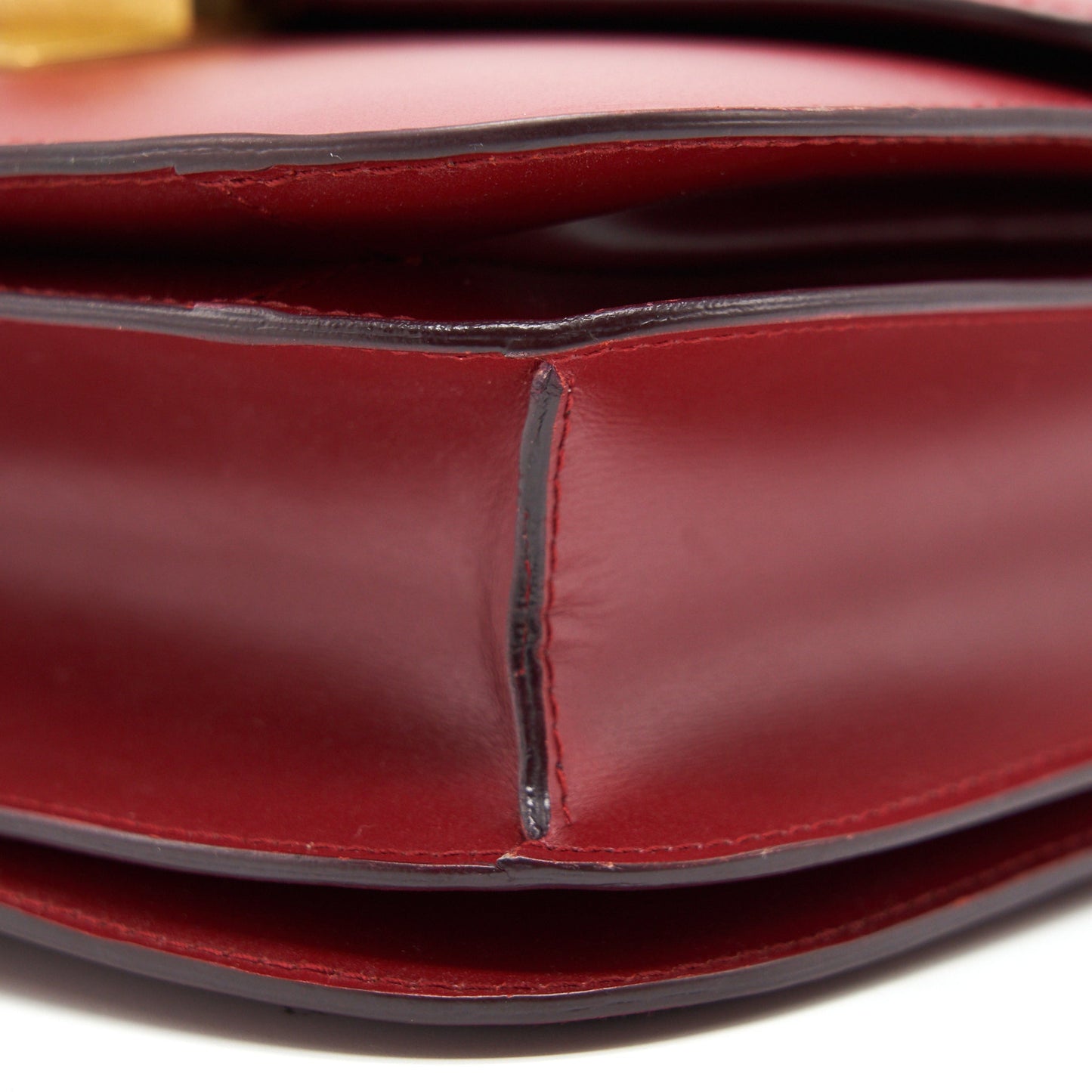Celine Medium Classic Bag Red with GHW
