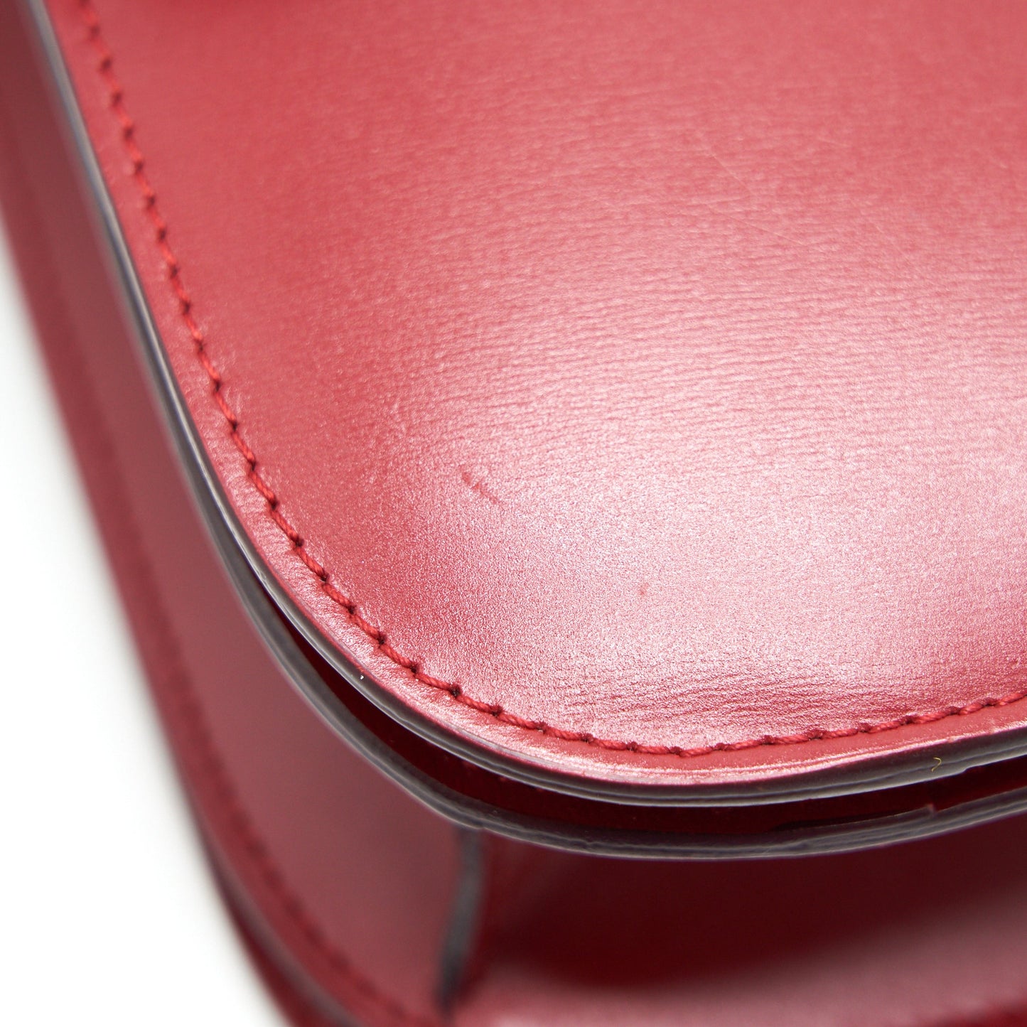 Celine Medium Classic Bag Red with GHW