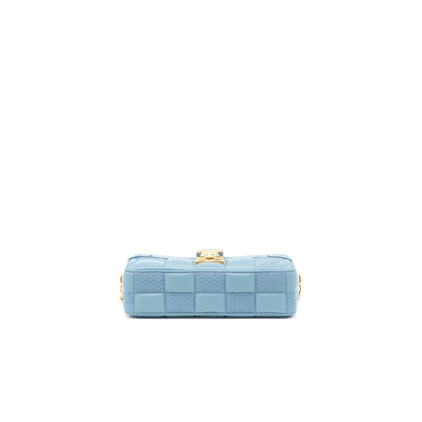 Louis Vuitton Troca PM Damier Quilt Lambskin Light Blue GHW (New Version)