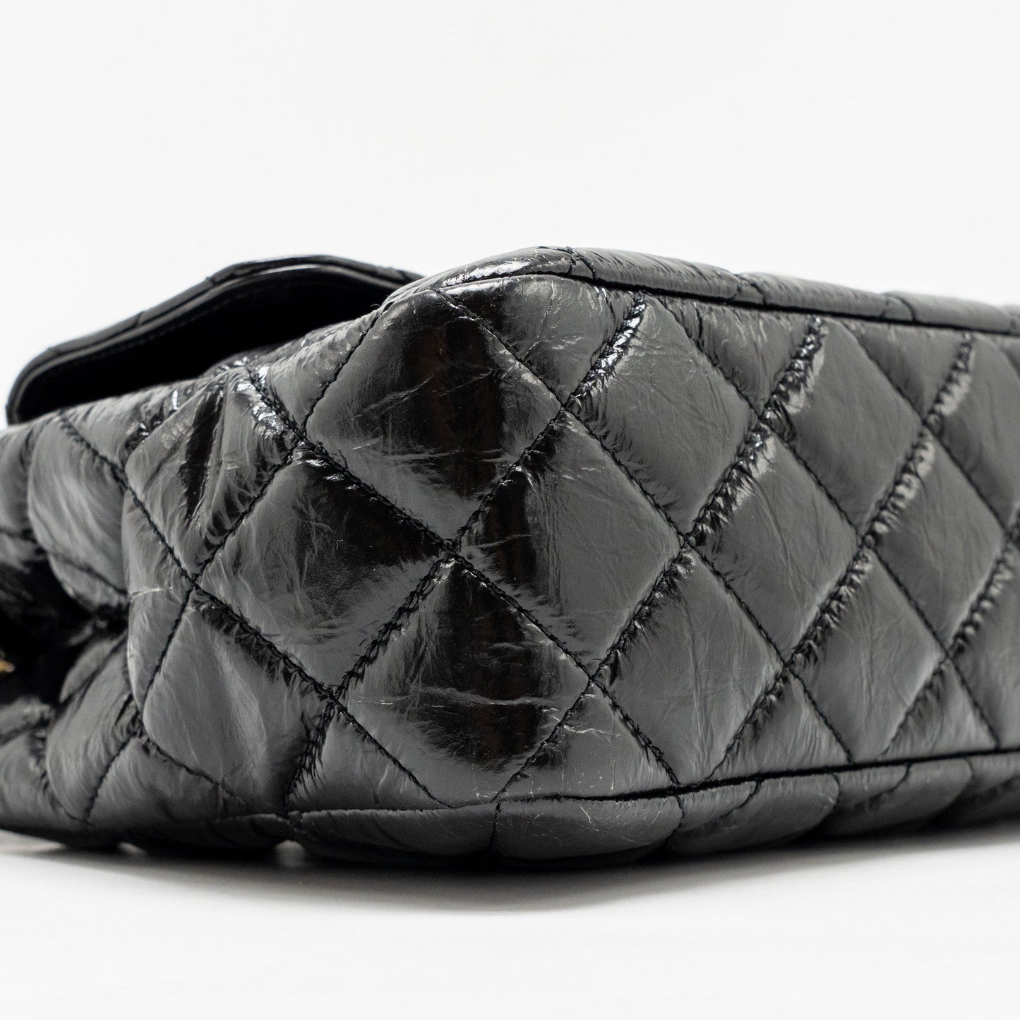 Chanel Hobo Bag shiny calfskin Black GHW (microchip)