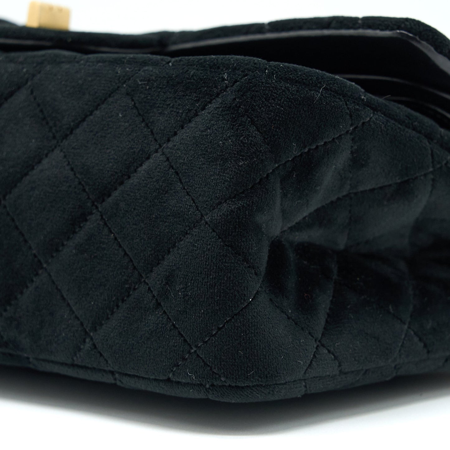 Chanel Small 2.55 Reissue Flap Bag Velvet Black GHW